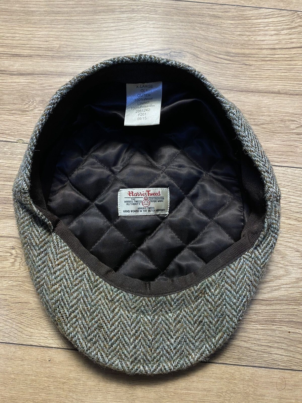 Harris Tweed County Cap, Harris Tweed Vintage Size XL Size 34 - 3 Thumbnail