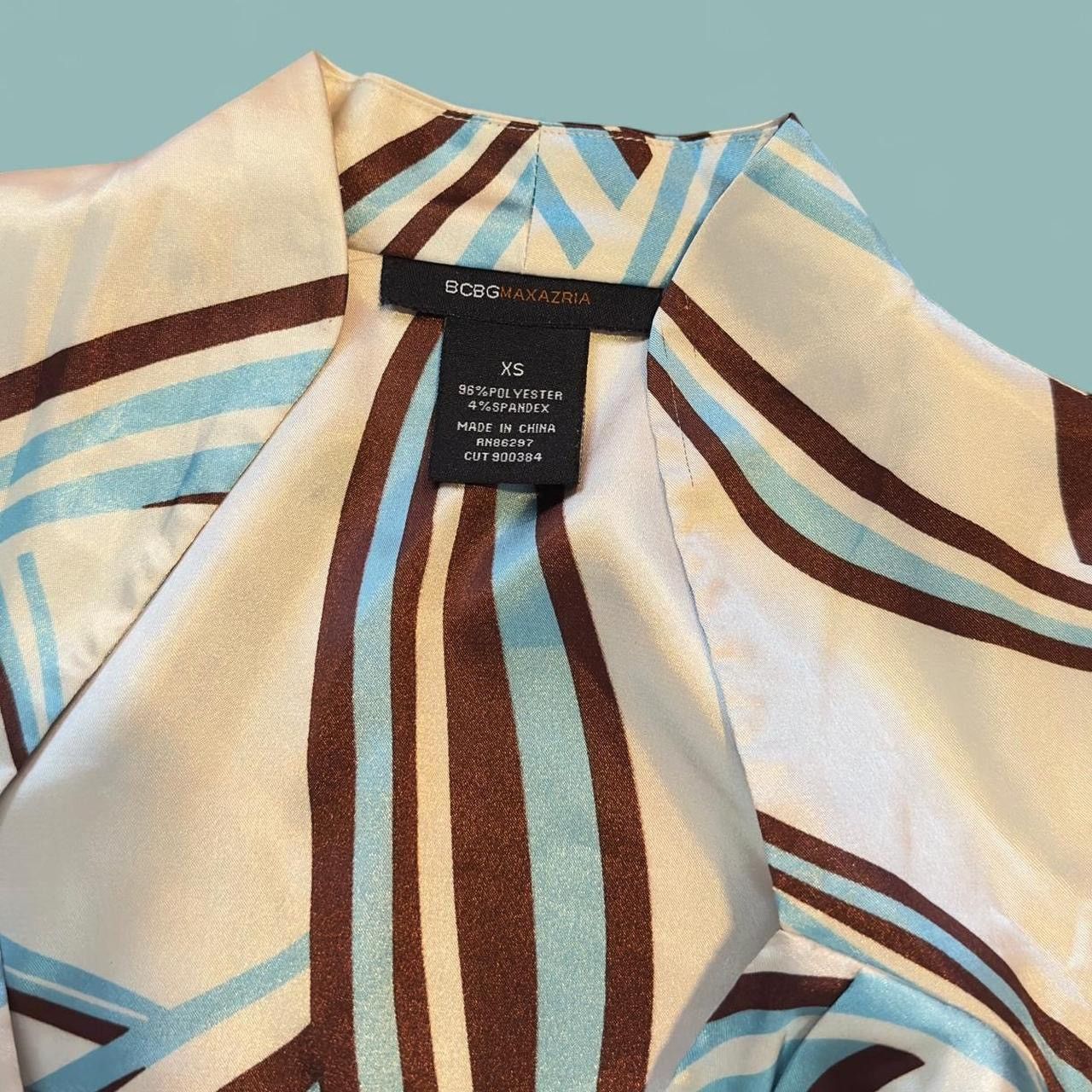Bcbgmaxazria BCBGMAXAZRIA Swirly abstract groovy wrap vintage Top XS Size XS / US 0-2 / IT 36-38 - 8 Thumbnail