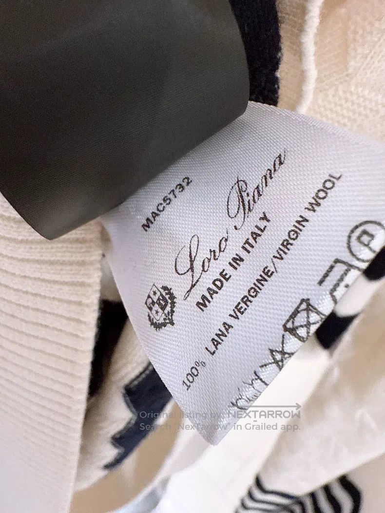 Loro Piana Loro Piana Black and white striped cashmere knit sweater Size XS / US 0-2 / IT 36-38 - 9 Thumbnail