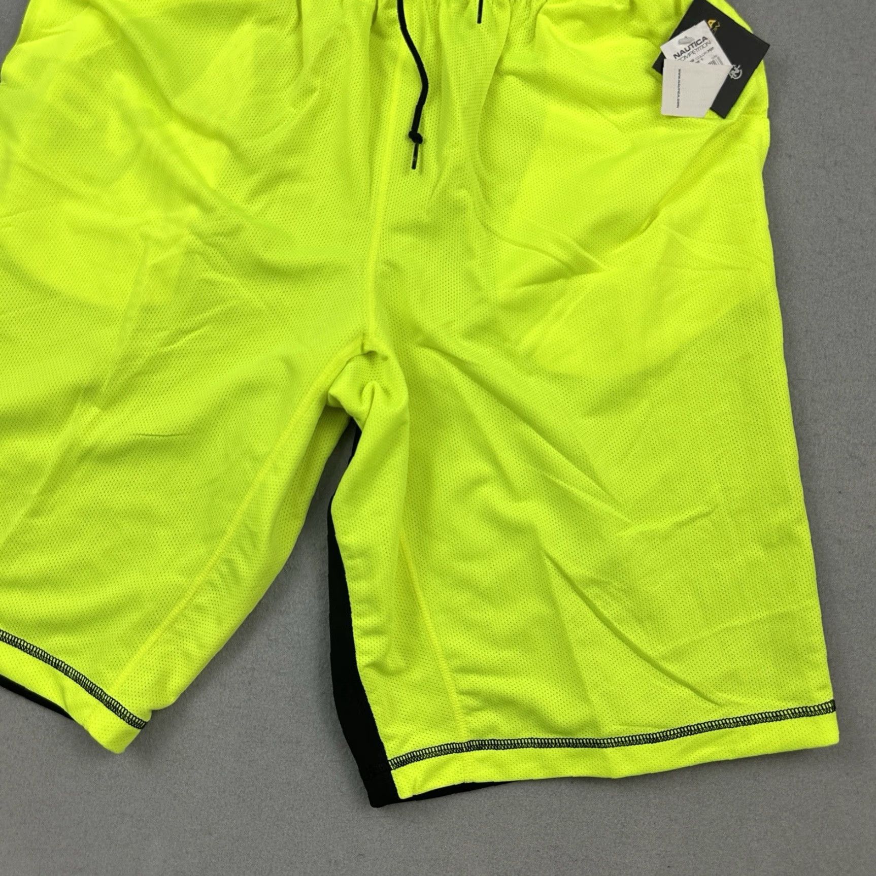 Nautica Nautica Competition Athletic Shorts Men XL Scuba Yellow Spellout Y2K Deadstock Size US 36 / EU 52 - 3 Thumbnail