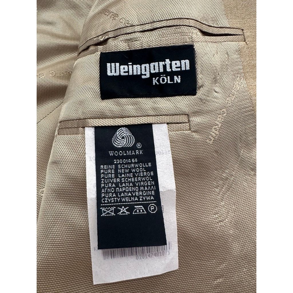 Pierre Cardin Weingarten Koln Pierre Cardin khaki wool three button blazer Size 44R - 5 Thumbnail