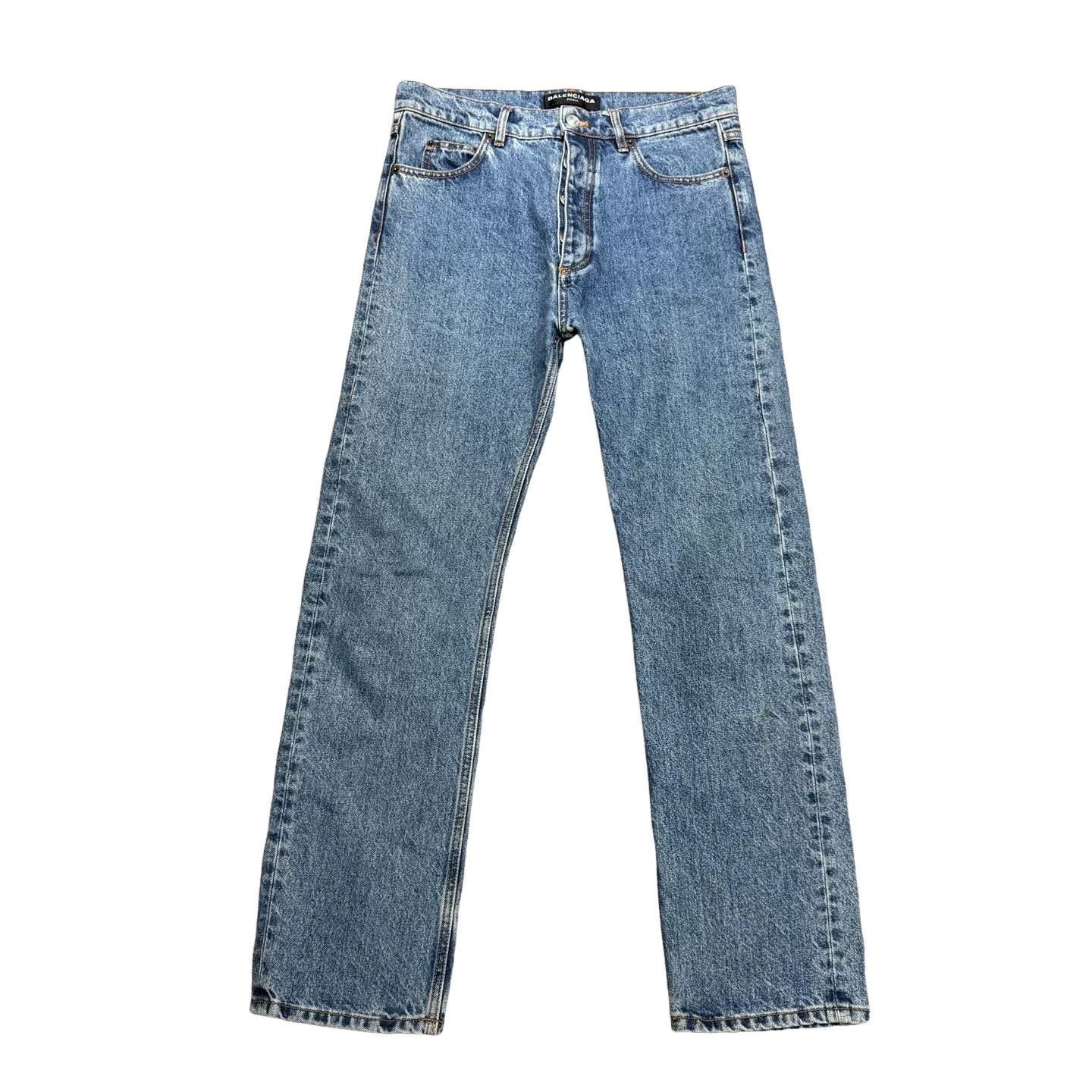 Balenciaga Balenciaga Distressed Denim Jeans Size 28 Size US 28 / EU 44 - 1 Thumbnail