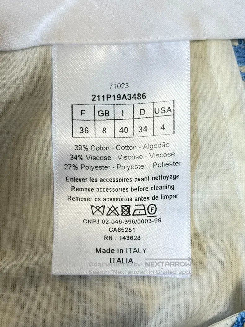 Dior Dior Blue check trousers Size 24" / US 00 / IT 34 - 9 Thumbnail