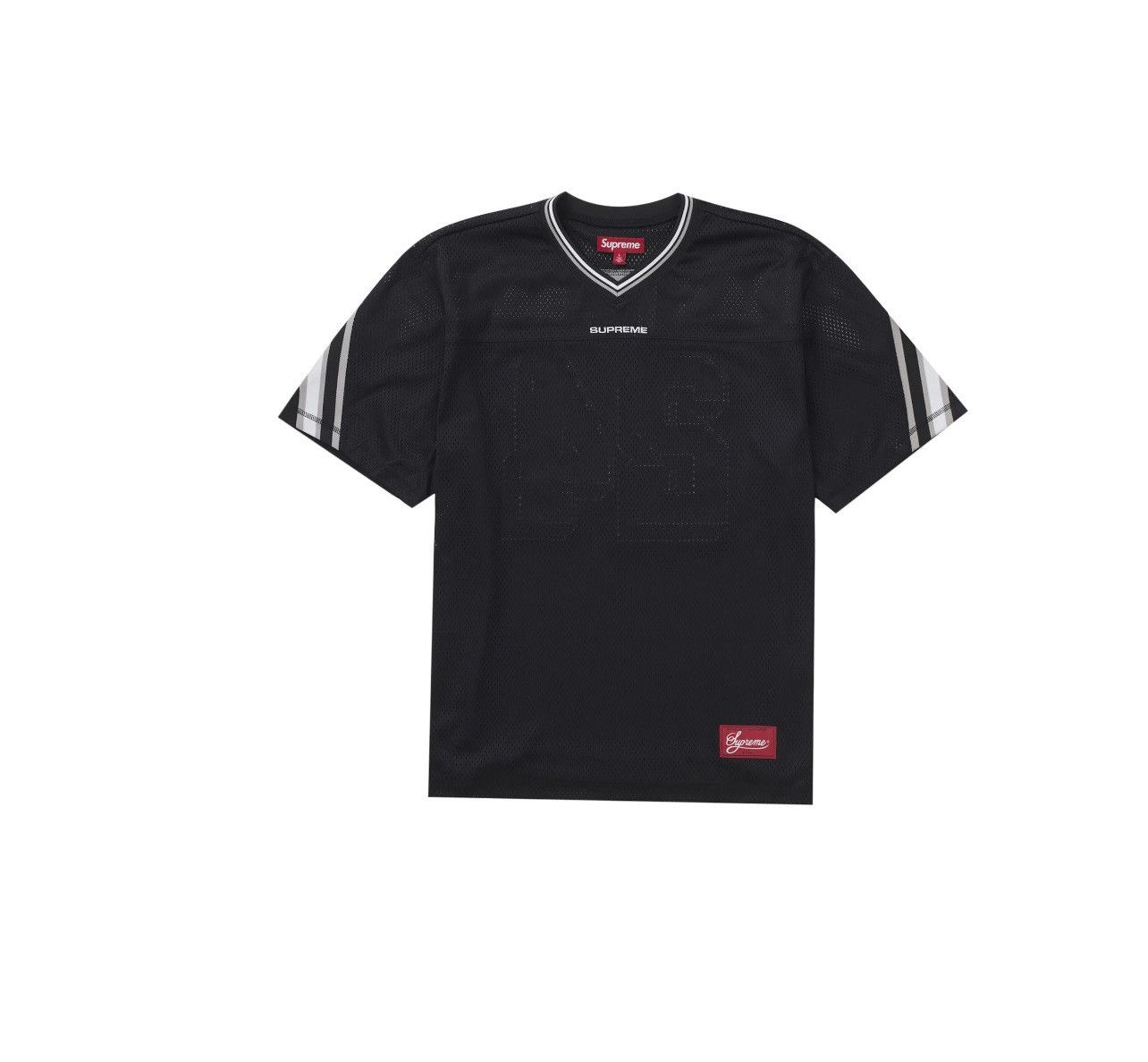 Supreme Supreme Jaquard Rib Football Jersey Black Size: XXL Size US XXL / EU 58 / 5 - 2 Thumbnail