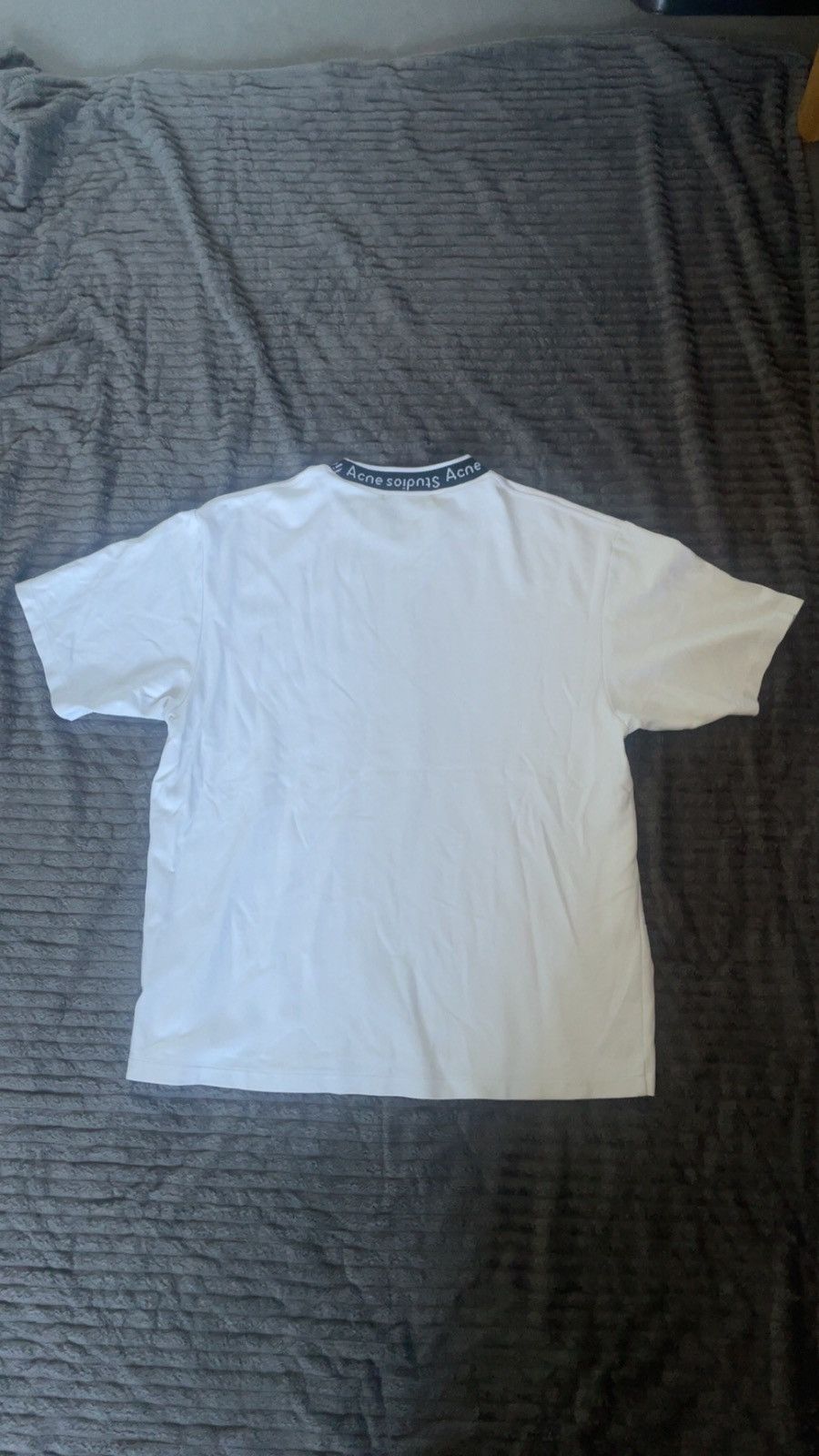 Acne Studios Acne Studios Logo Rib T-Shirt - White Size US L / EU 52-54 / 3 - 3 Thumbnail