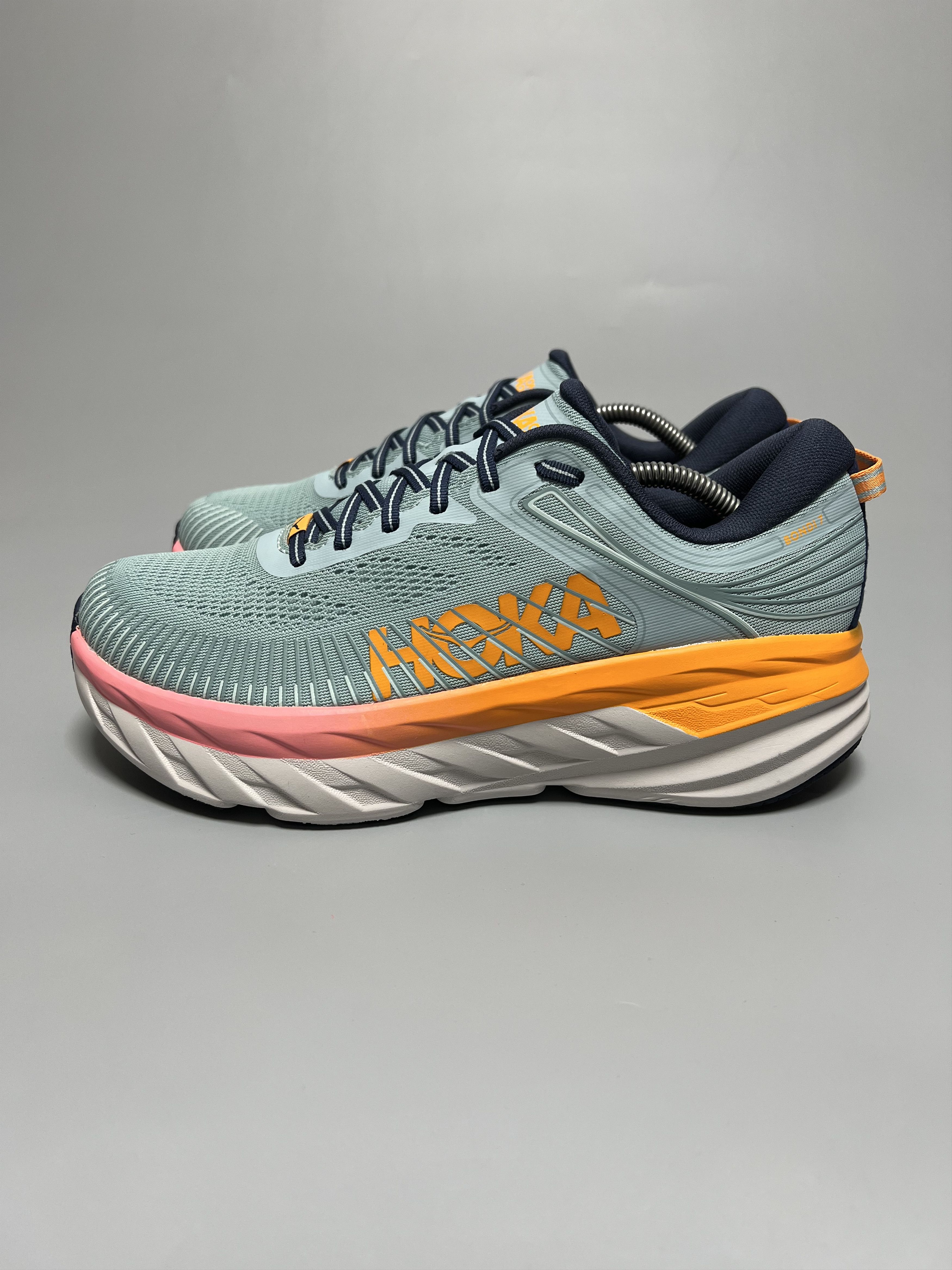 Hoka 10.5D Hoka One One Bondi 7 Wide Running Shoes Walking Gym Size US 10.5 / IT 40.5 - 2 Thumbnail