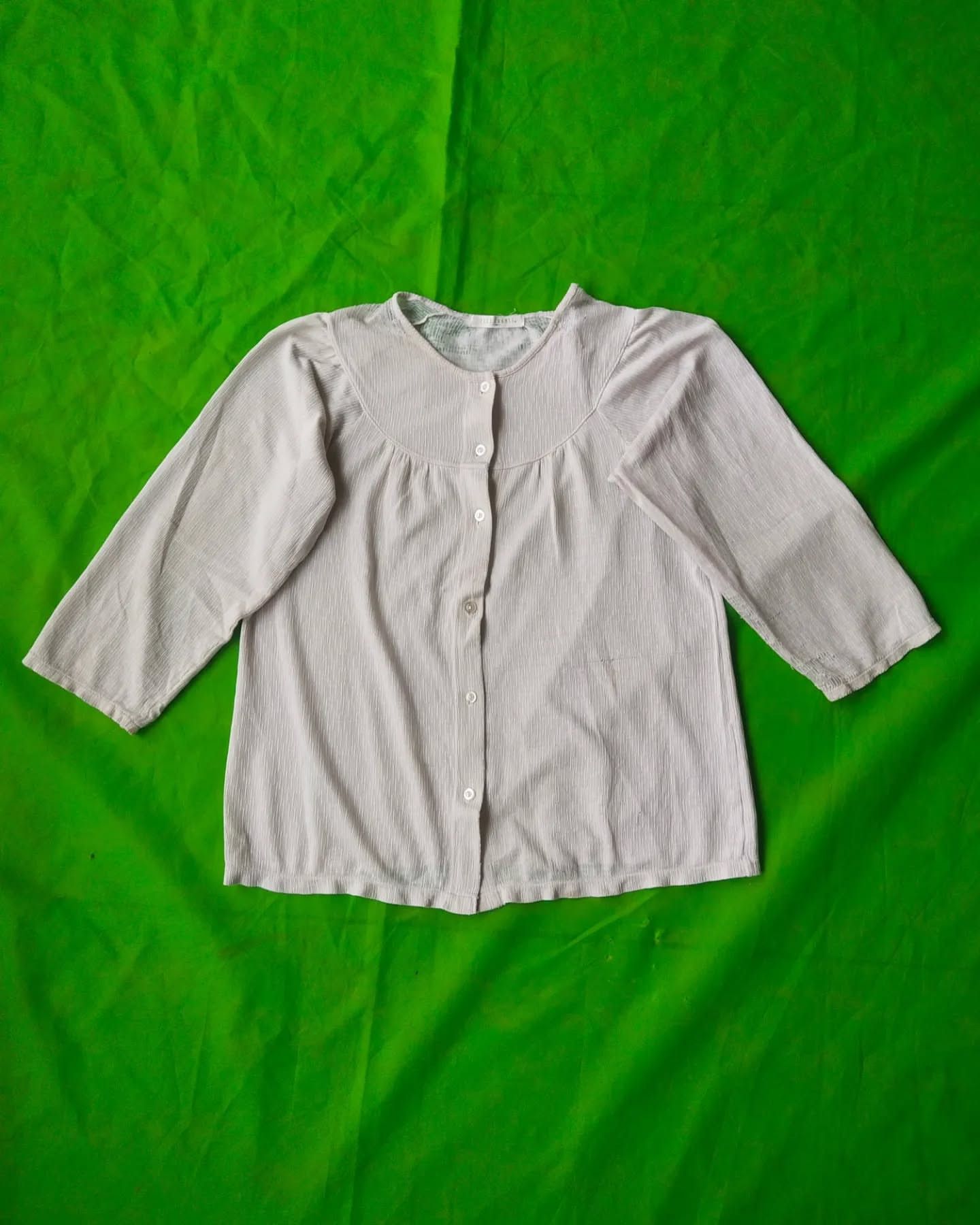 Japanese Brand × Other Elle Chante White Basic Woman Top Japan Size M / US 6-8 / IT 42-44 - 2 Thumbnail