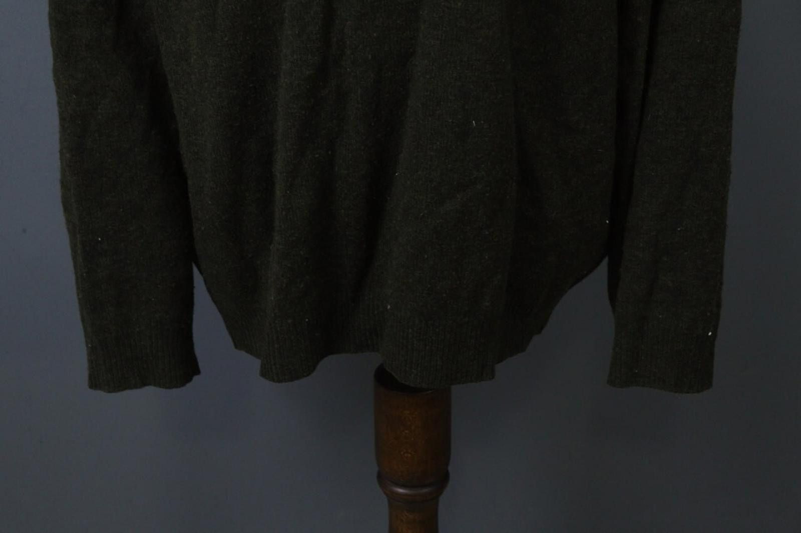 Fjallraven Fjällräven Green 100% Wool Knitted V-Neck Sweater Size 2XL Size US XXL / EU 58 / 5 - 3 Thumbnail