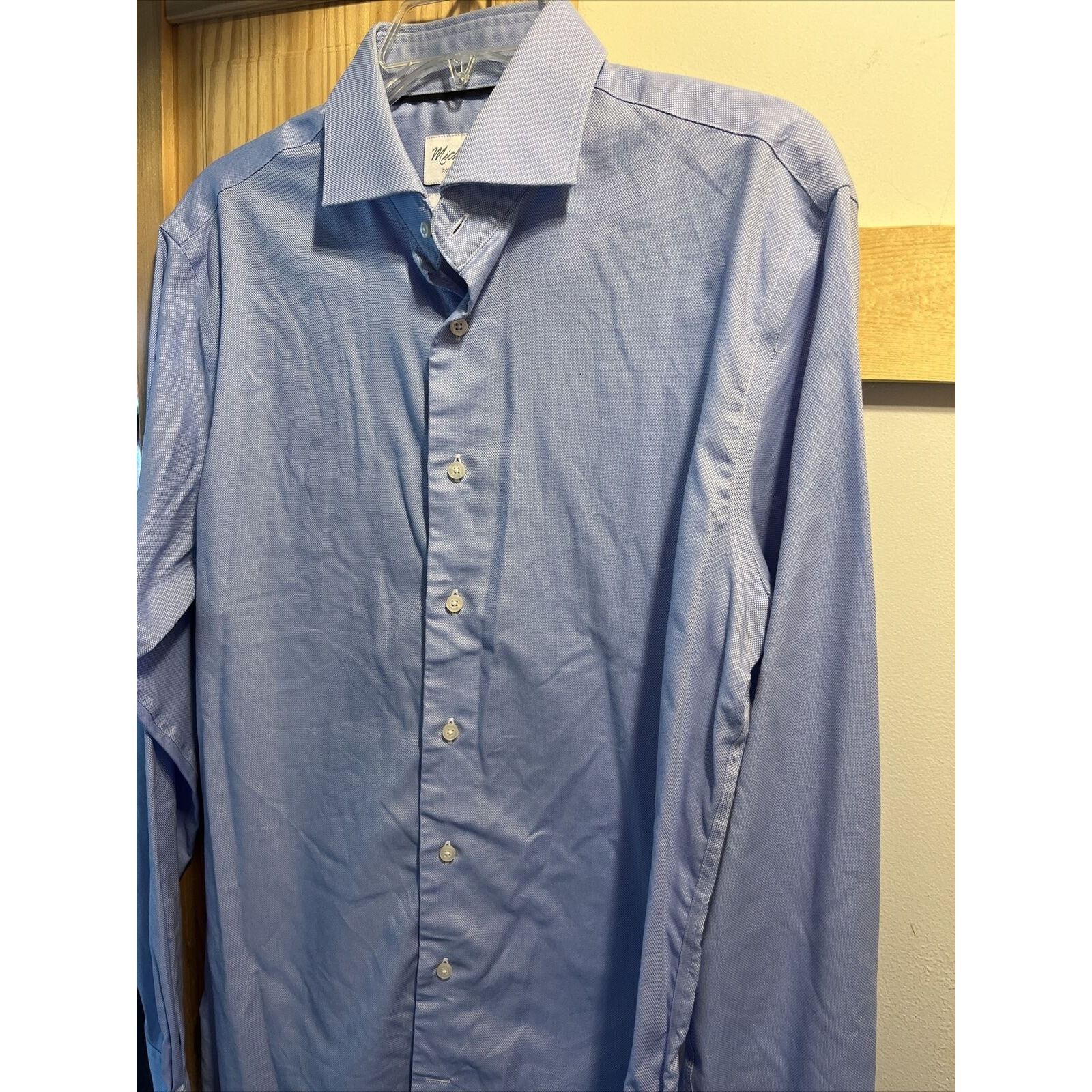 Other Michaelis Rotterdam VTG Men’s 16 41 Blue Button Cotton Shirt Size US L / EU 52-54 / 3 - 7 Thumbnail