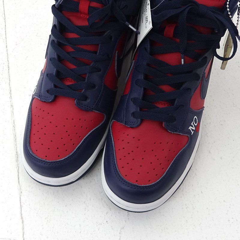 Nike × Supreme Supreme x Nike SB Dunk High “By Any Means” Navy (2022) Size US 10 / EU 43 - 3 Thumbnail