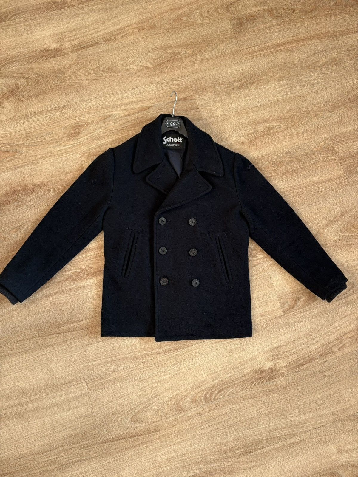 Schott Schott NYC Peacoat (Model SEACOAT) Size US M / EU 48-50 / 2 - 1 Thumbnail