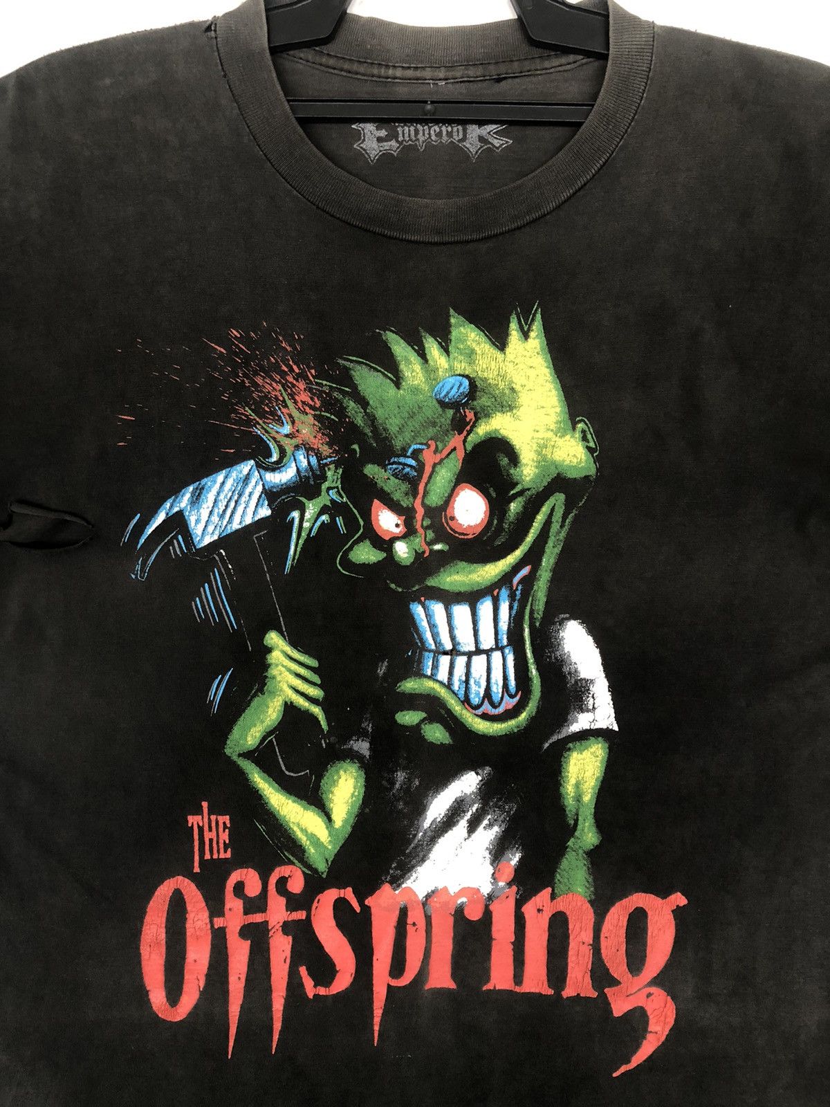 Band Tees Vintage Thrashed 🔥 OFFSPRING Bootleg Rare Size US L / EU 52-54 / 3 - 3 Thumbnail