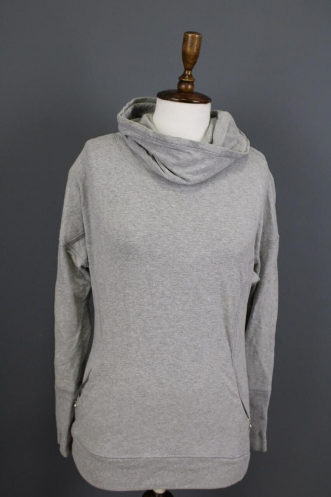 Lululemon Lululemon Grey Cowl Neck Lagenlook Knit Pullover Sweater Size M / US 6-8 / IT 42-44 - 6 Thumbnail