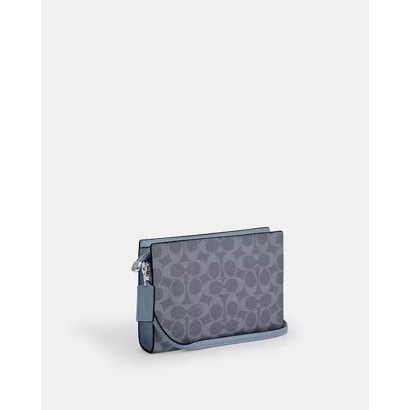 Coach NWT Coach Slim Crossbody Bag Canvas CAR12 Silver/Chambray Size ONE SIZE - 10 Thumbnail