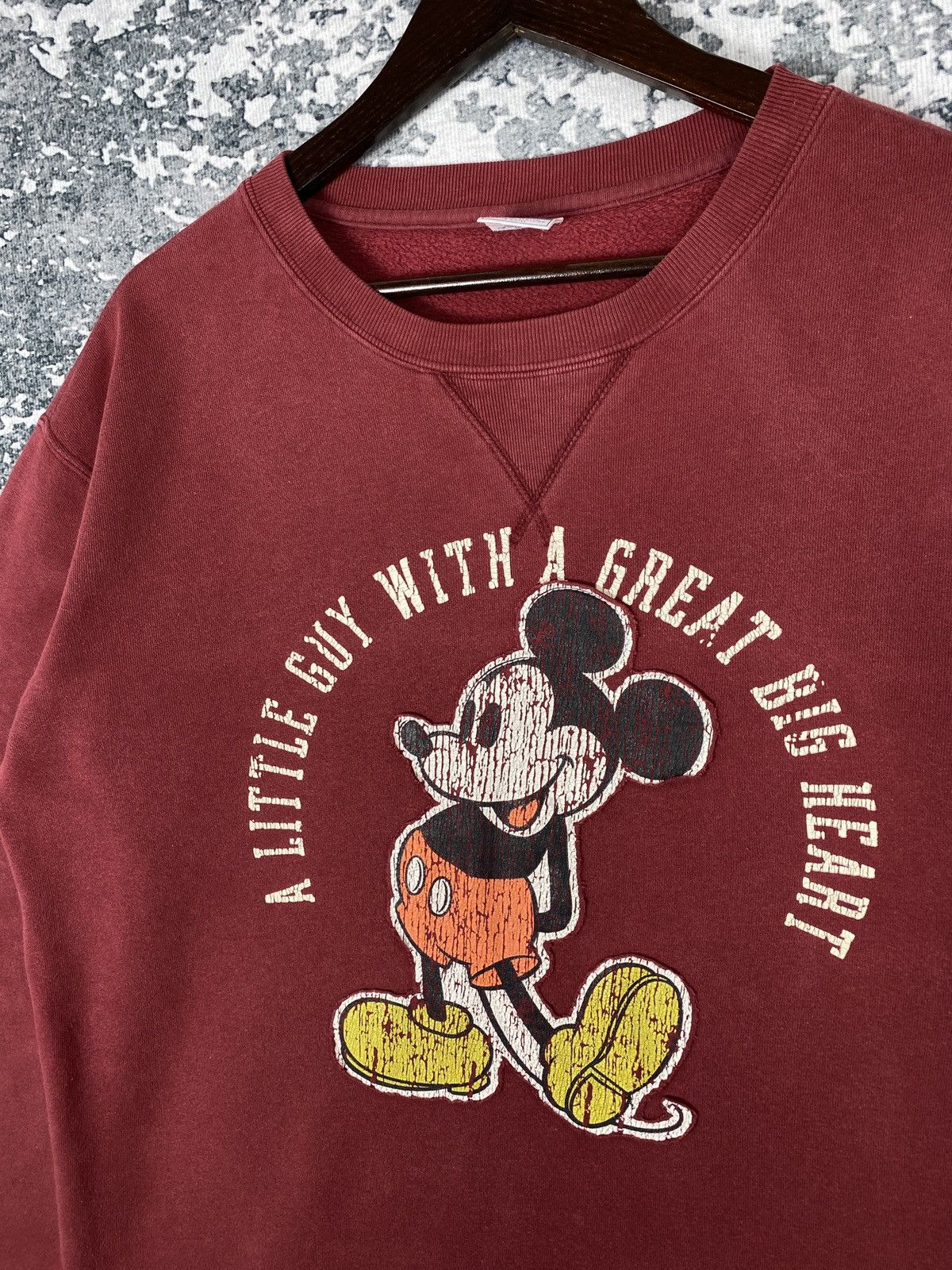 Disney Vintage Disney x Mickey Mouse Big Logo Sweatshirts Size US L / EU 52-54 / 3 - 3 Thumbnail