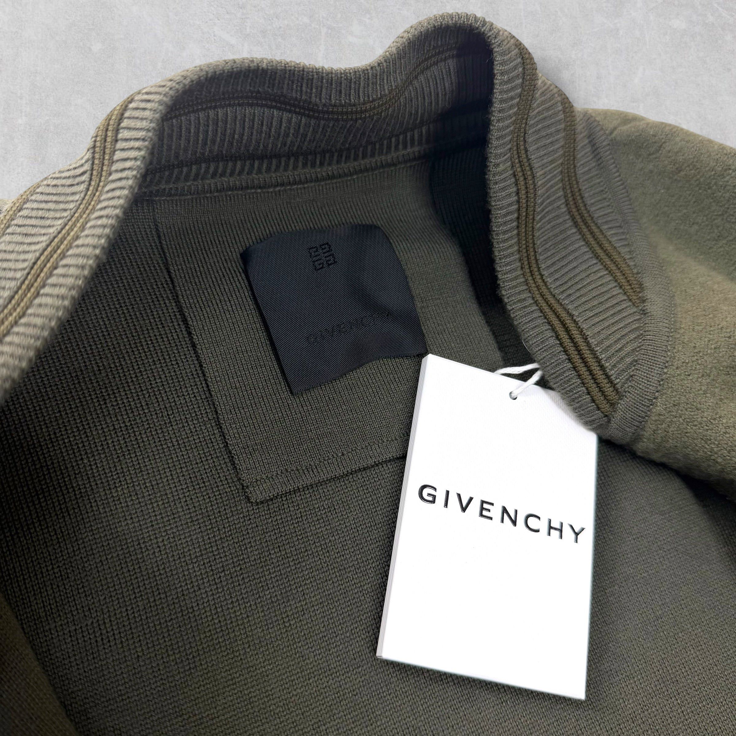 Givenchy Givenchy Knitted Khaki Green Varsity Bomber M Size US M / EU 48-50 / 2 - 5 Thumbnail