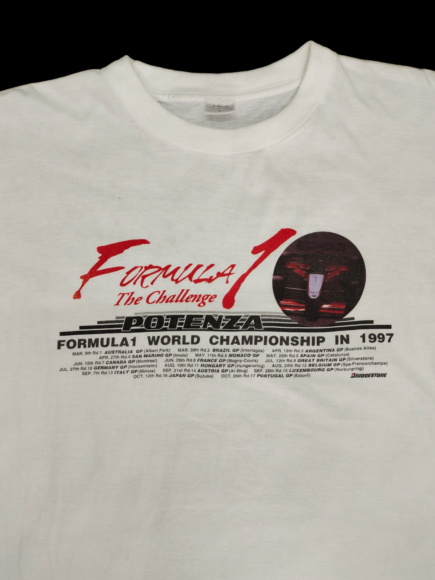 Formula 1 1990s Potenza Formula 1 World Championship 1997 Bridgestone Size US L / EU 52-54 / 3 - 2 Thumbnail