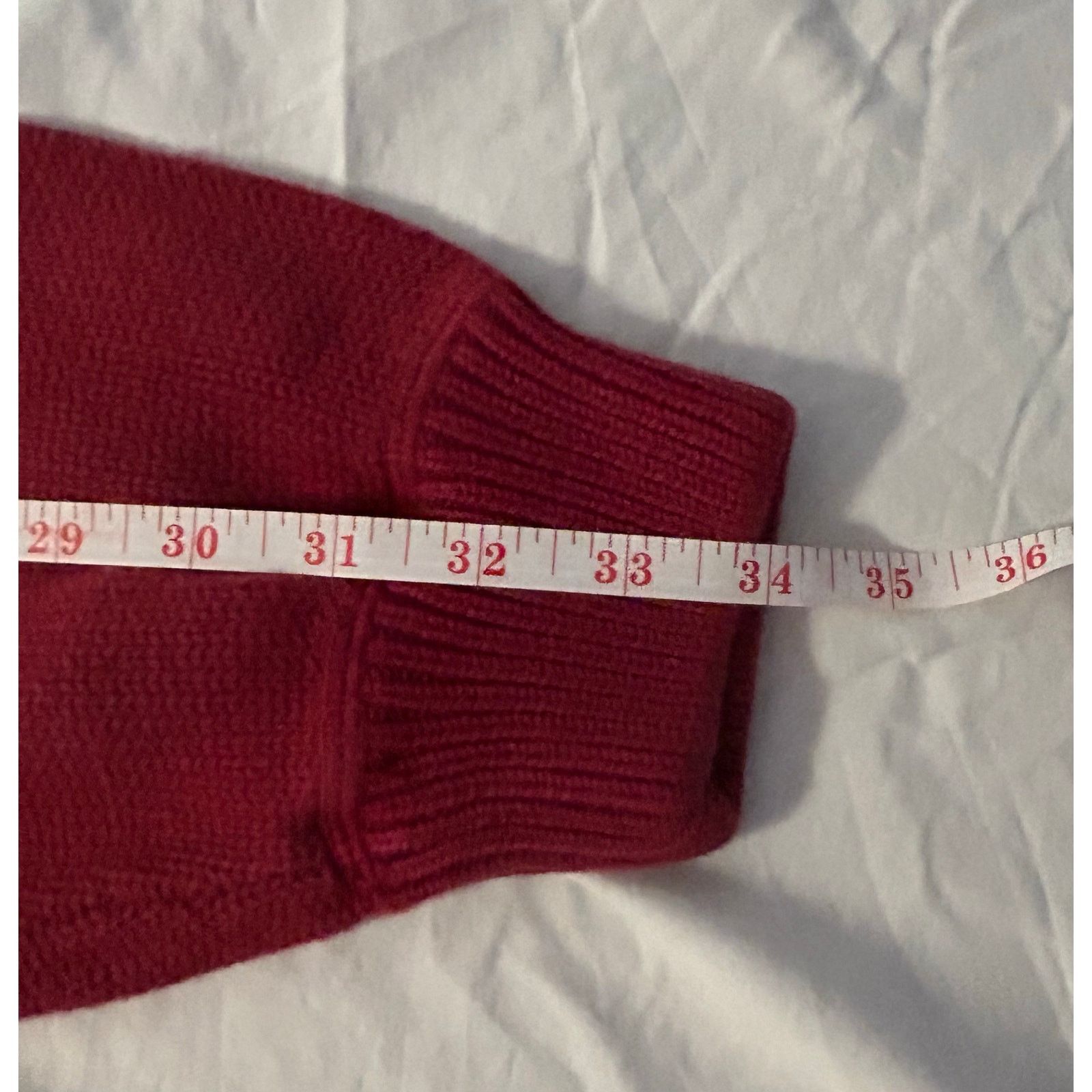 Tommy Hilfiger Rare 90s Tommy Hilfiger Maroon Heavy Weight Sweater Size L Size US L / EU 52-54 / 3 - 8 Thumbnail