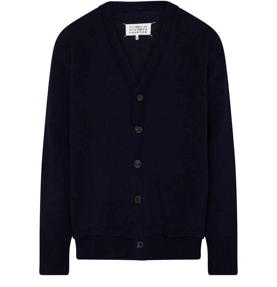 Maison Margiela o1y0625 Cardigan in Midnight Blue Size L / US 10 / IT 46 - 1 Thumbnail