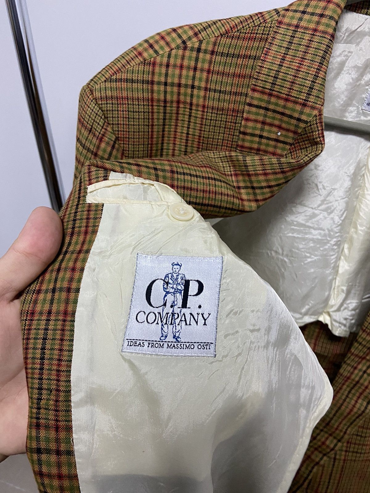 C.P. Company × Vintage Cp Company Blazer Vintage Logo Luxury 100% linen Size 50L - 7 Thumbnail