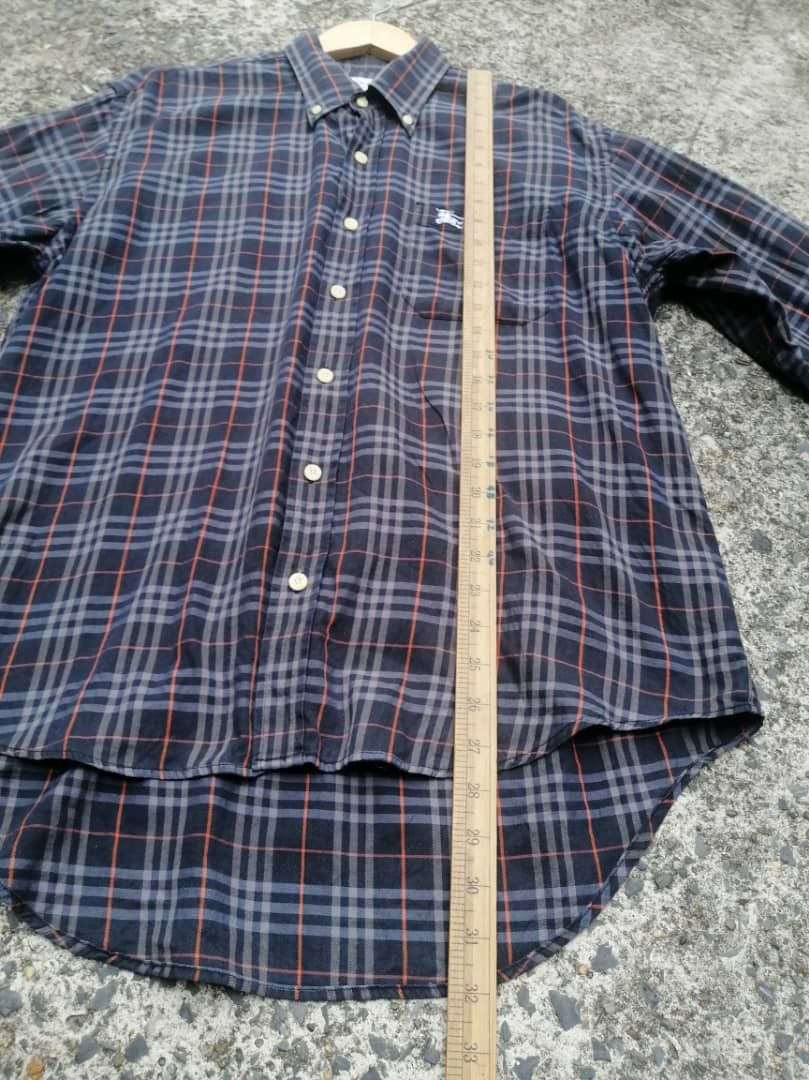 Burberry × Vintage Burberry Plaid Button Downs Longsleeve Shirt Size US L / EU 52-54 / 3 - 3 Thumbnail