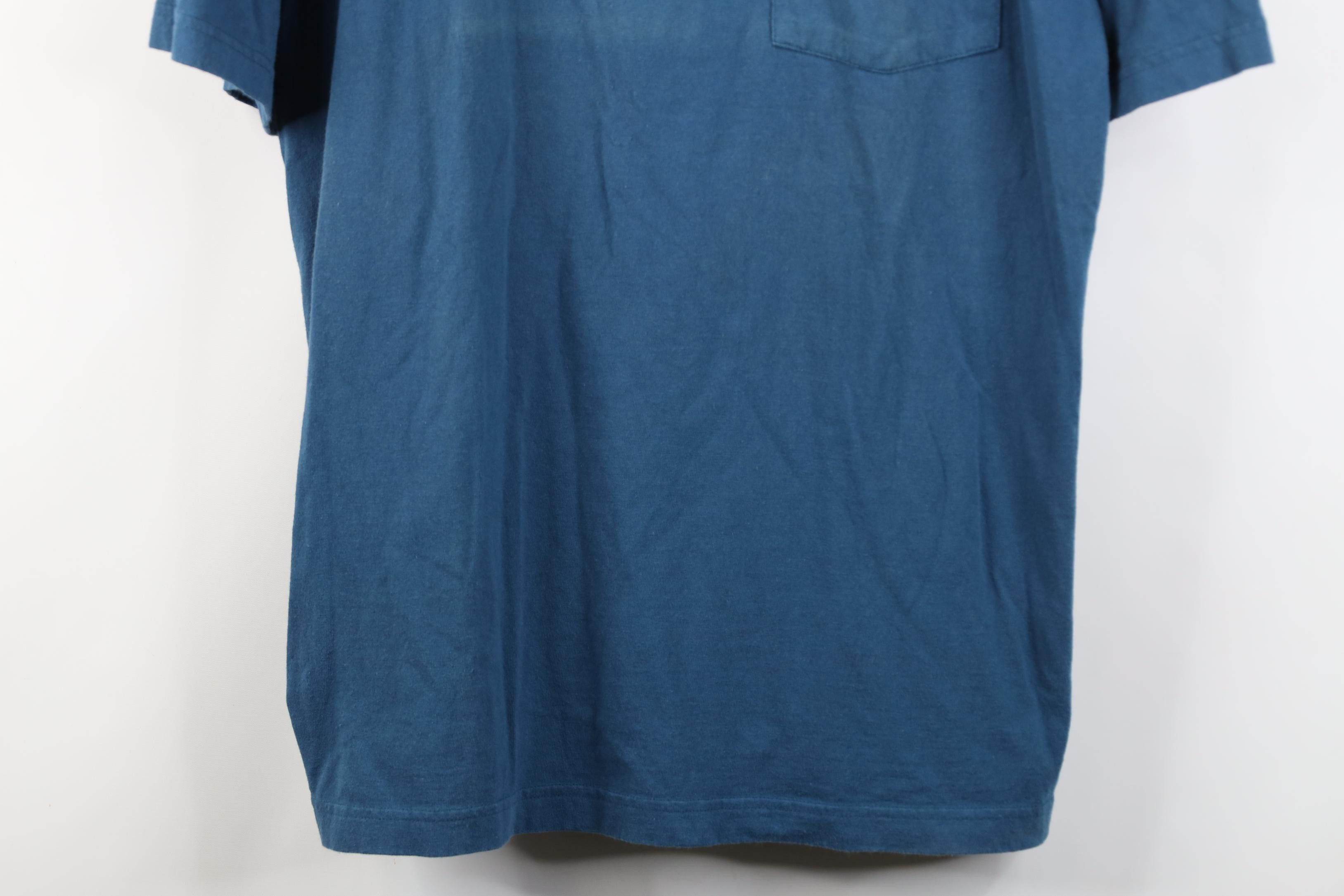 Carhartt Y2K Carhartt Spell Out Heavyweight Pocket T-Shirt Blue Size US L / EU 52-54 / 3 - 3 Thumbnail