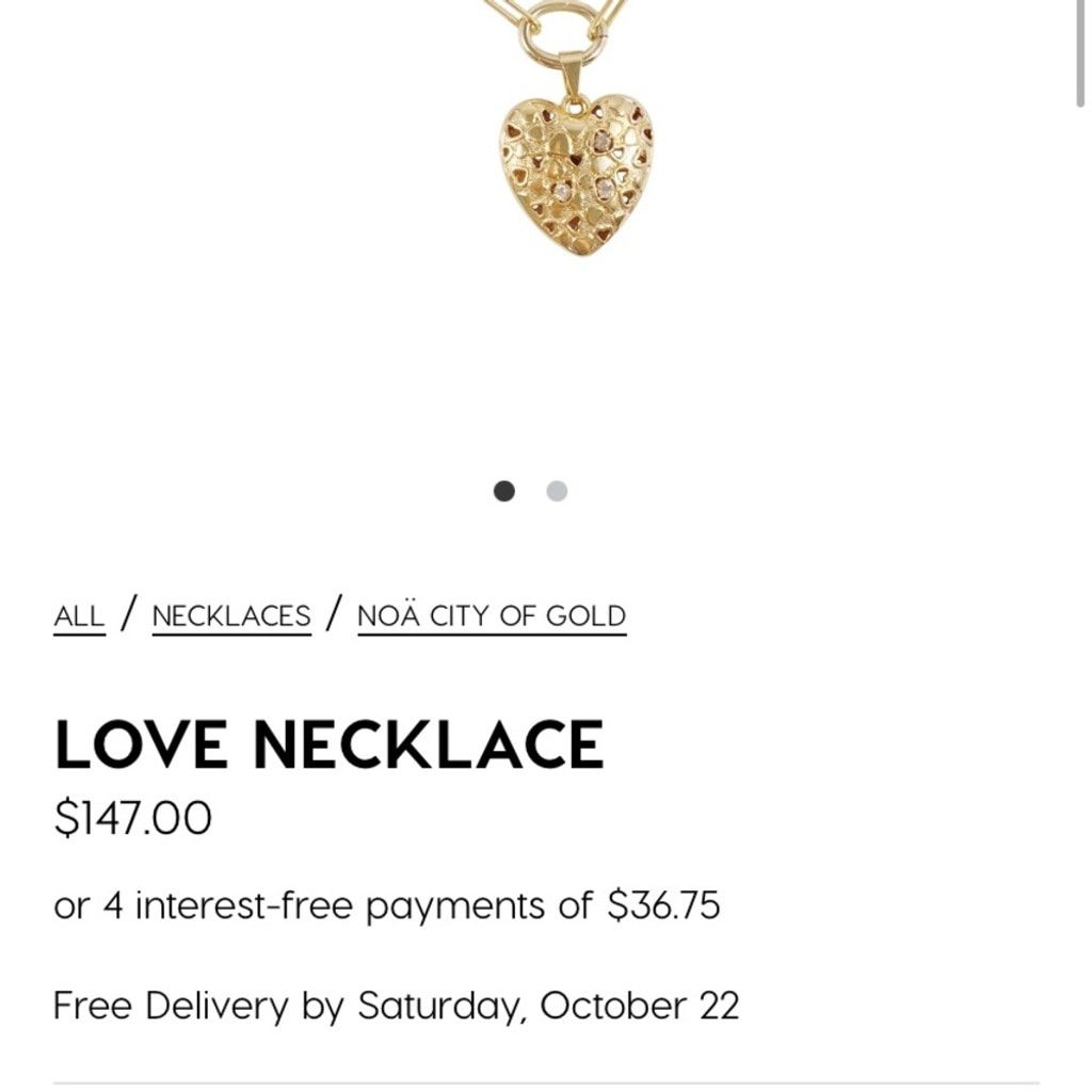 The Unbranded Brand NOA Love Necklace Size ONE SIZE - 3 Thumbnail