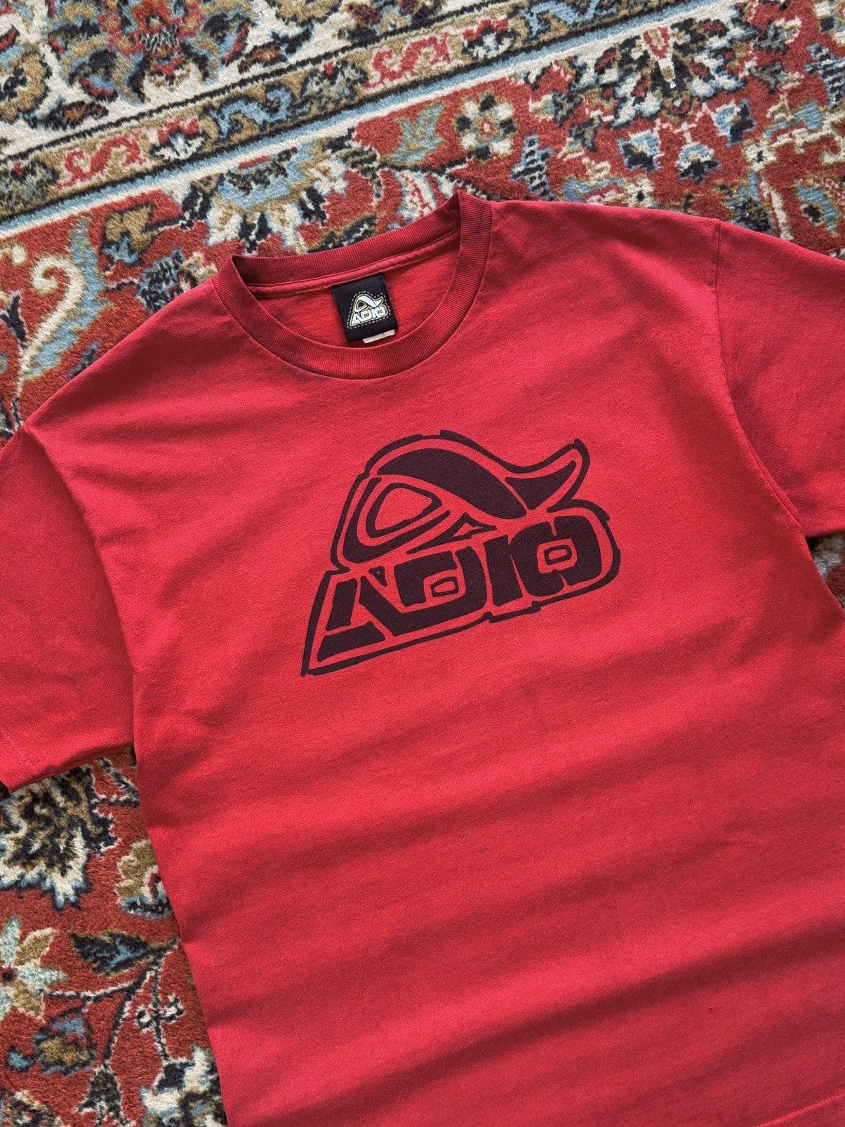 Santa Cruz Skateboards × Vintage 90s Vintage Adio Big Logo Faded T-Shirt Tee Y2k Size US L / EU 52-54 / 3 - 6 Thumbnail