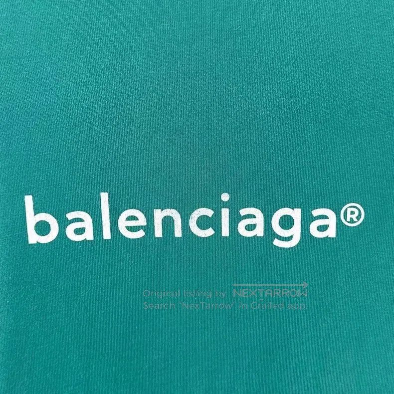 Balenciaga Balenciaga Green Logo Short Sleeve Tee. Size US S / EU 44-46 / 1 - 6 Thumbnail