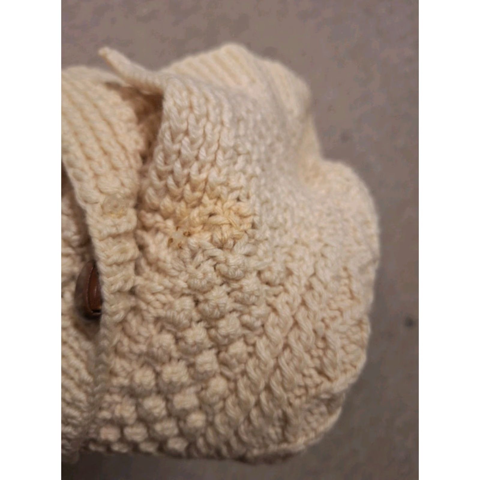 Vintage VINTAGE Cadery Cardery Hand Cable Knit Wool Sweater Cardigan S/M Women Beige Cardigan S/M Womens Size S / US 4 / IT 40 - 3 Thumbnail