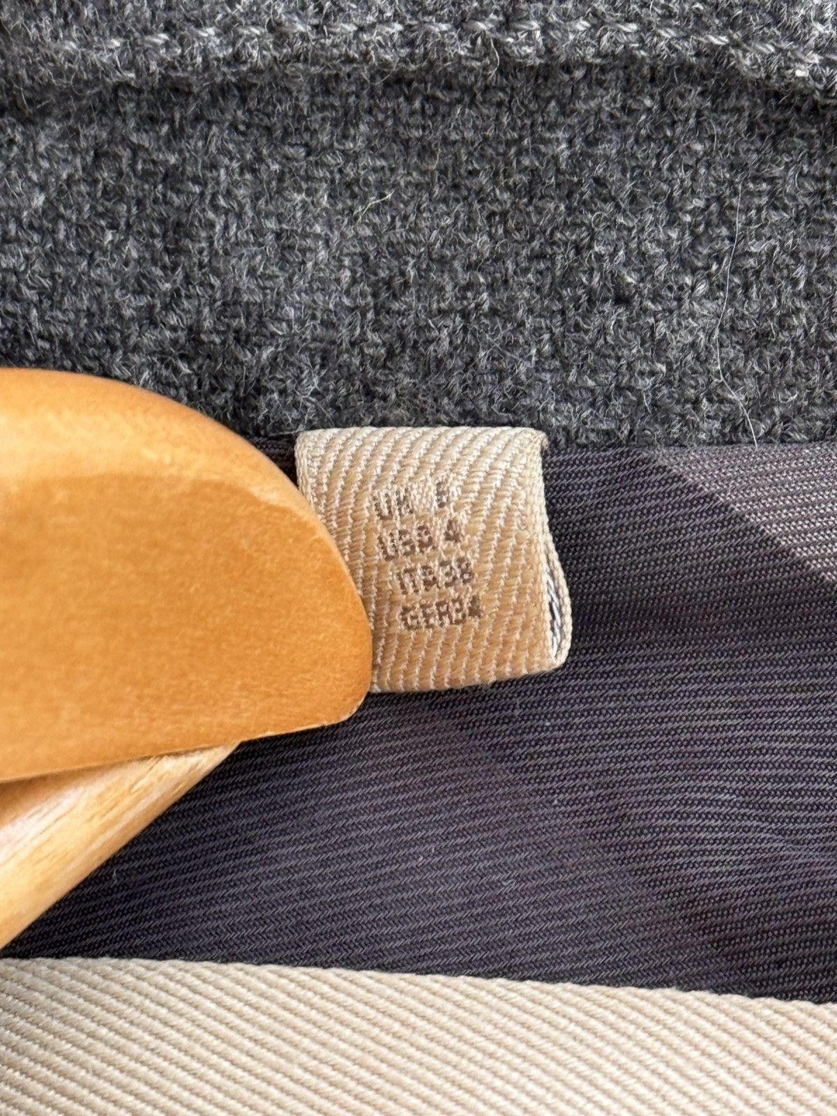 Burberry × Vintage Vintage Burberry Brit Luxury W’ Wool Grey Blend Peacoat Size S / US 4 / IT 40 - 17 Thumbnail
