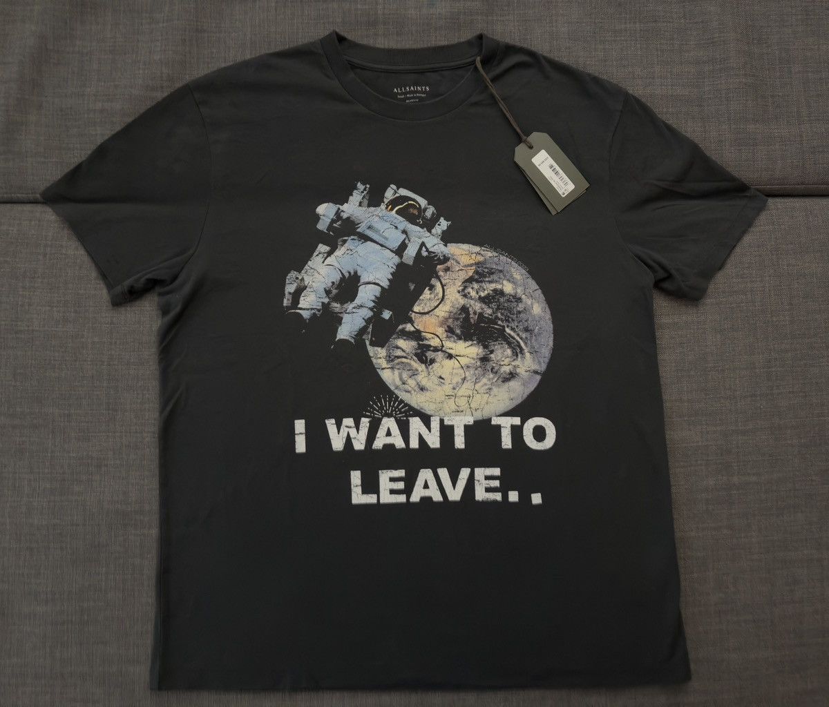 Allsaints Allsaints T-Shirt Transcend SMALL Black New with Tags Size US S / EU 44-46 / 1 - 3 Thumbnail