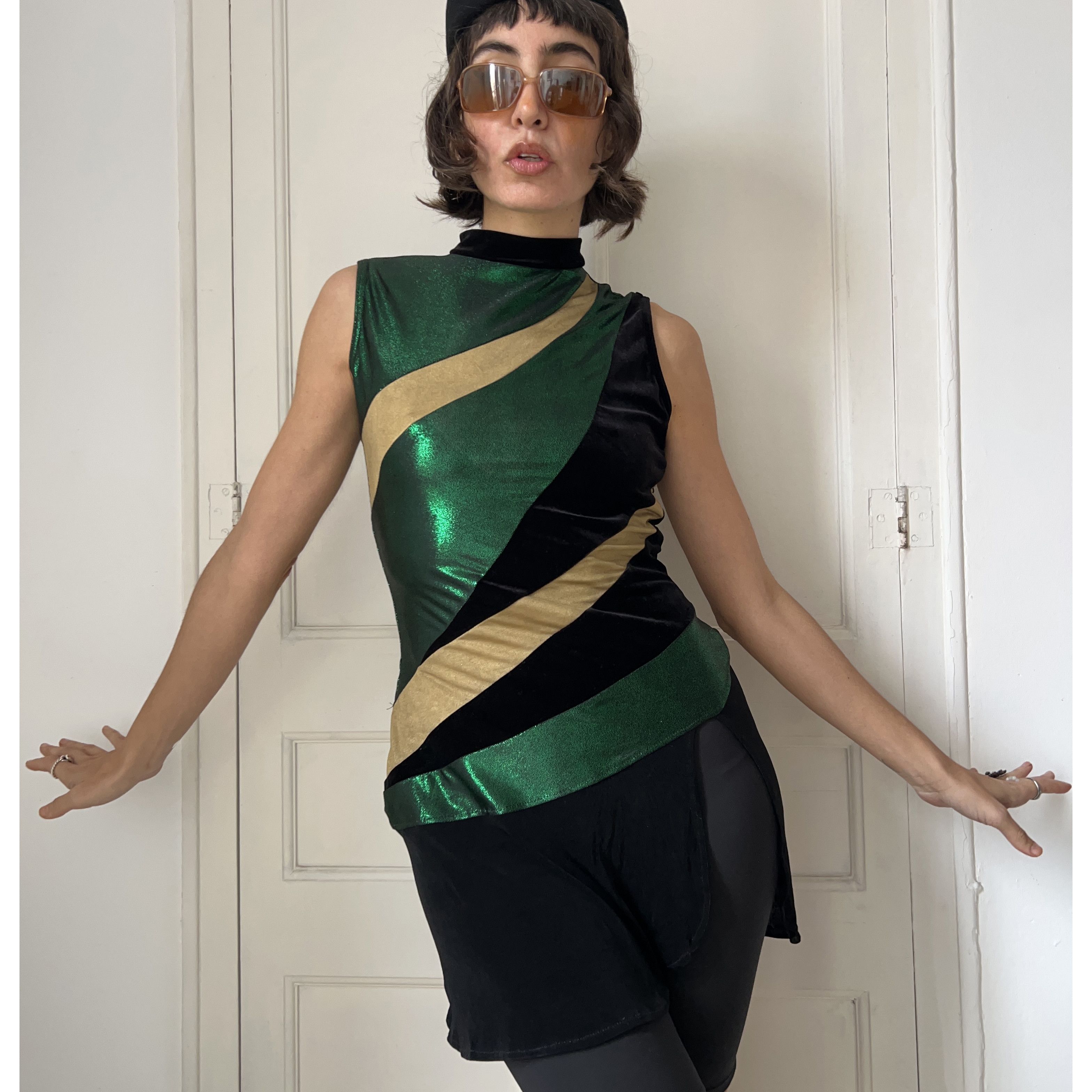 Vintage Vintage 70s Majorette Mini Dress Size M / US 6-8 / IT 42-44 - 4 Thumbnail