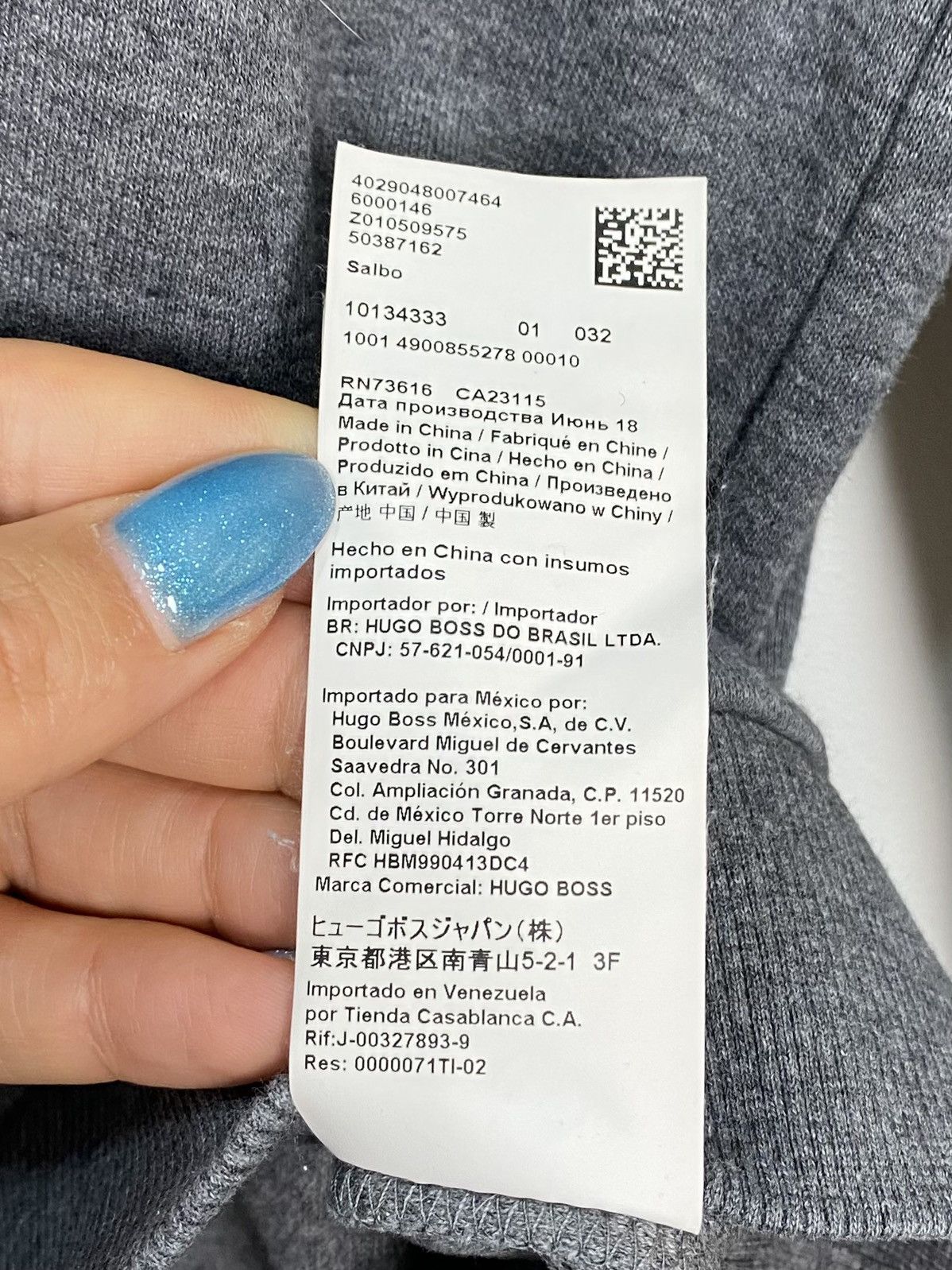 Designer Hugo Boss Slim Fit Sweatshirt Jumper Grey Men’s Size Large Size US L / EU 52-54 / 3 - 8 Thumbnail