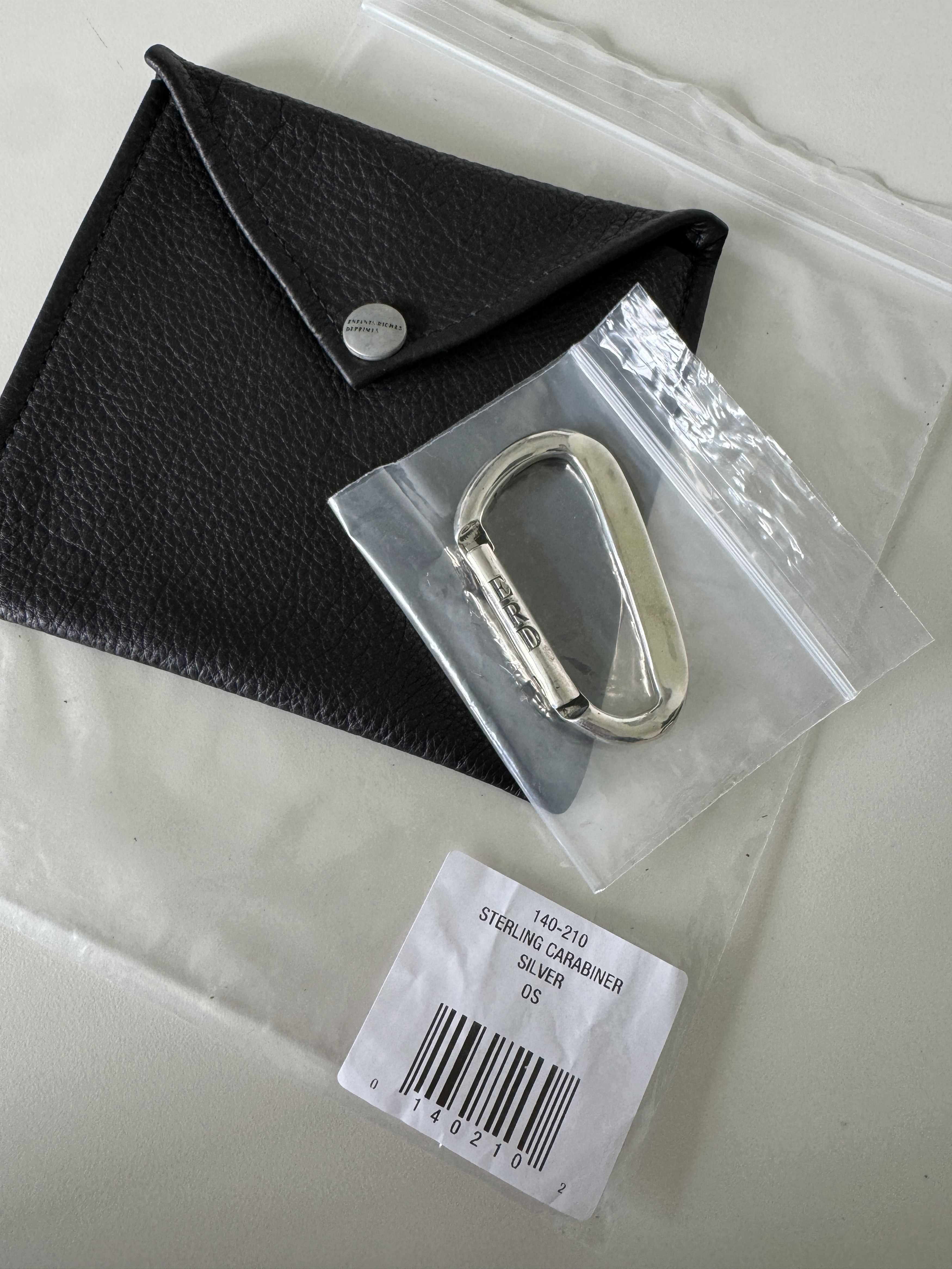 image of Enfants Riches Deprimes Enfants Riches Déprimés Erd Sterling Silver Carabiner, Men's