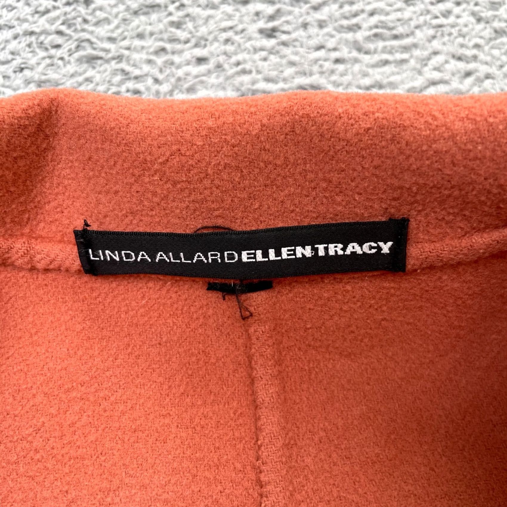Ellen Tracy Ellen Tracy Jacket Womens L Orange Linda Allard Coat Wool Button Front Size L / US 10 / IT 46 - 5 Thumbnail