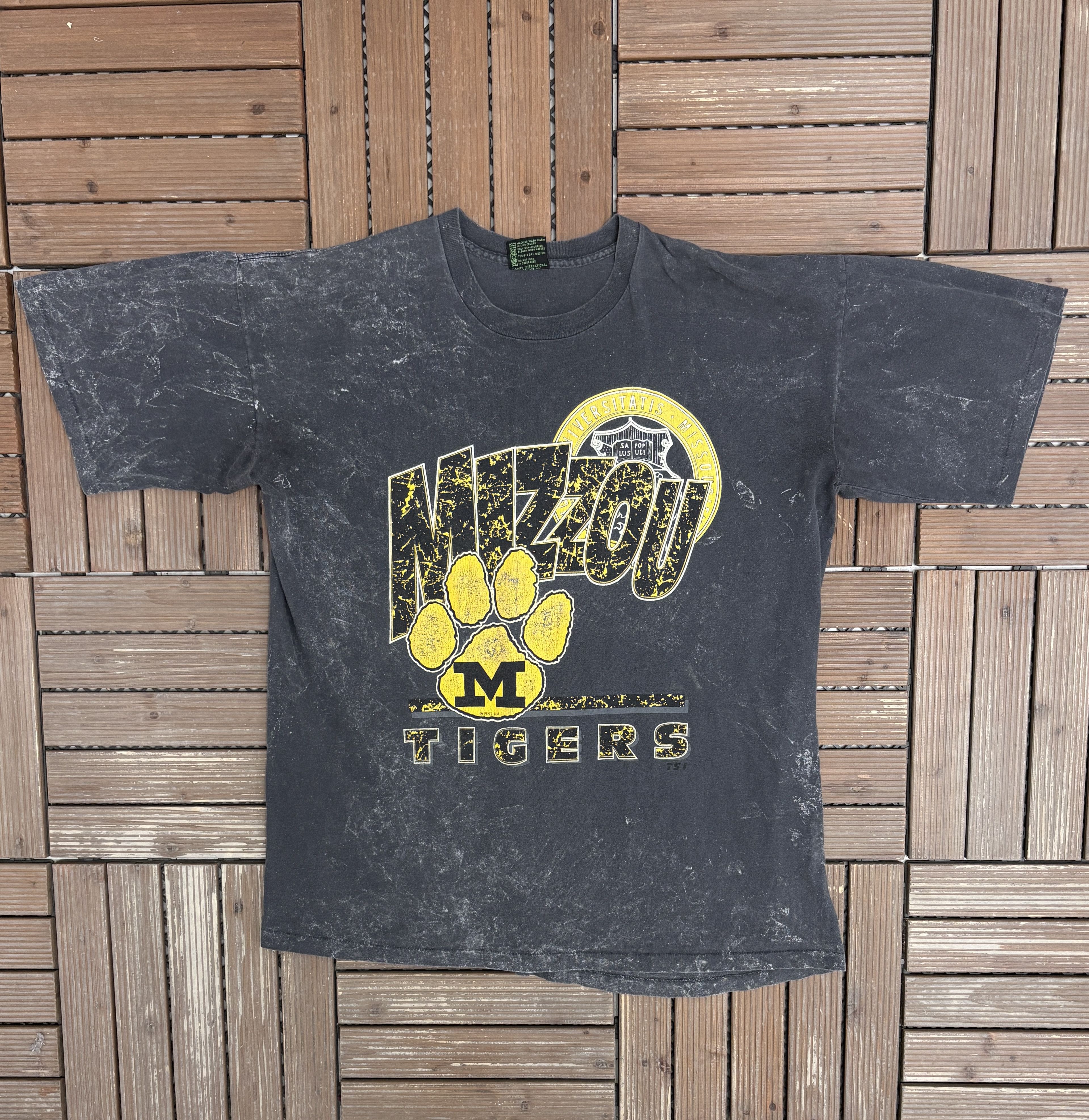 Vintage Missouri Tigers Vintage Grey T-Shirt Tee Size US XL / EU 56 / 4 - 1 Thumbnail