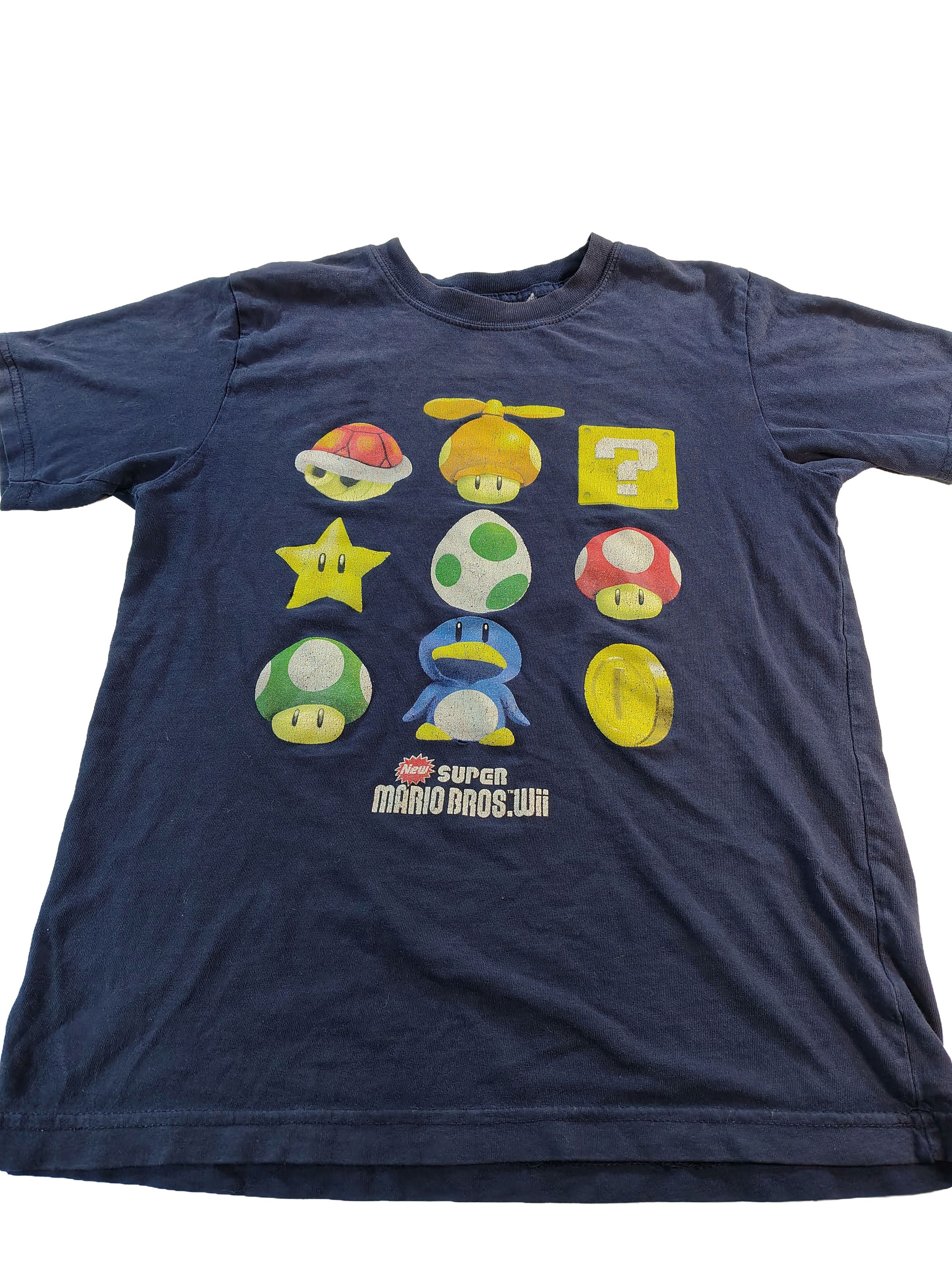 Nintendo Men's Rare Vintage Blue Nintendo Super Mario Bros T-Shirt Size US S / EU 44-46 / 1 - 1 Thumbnail