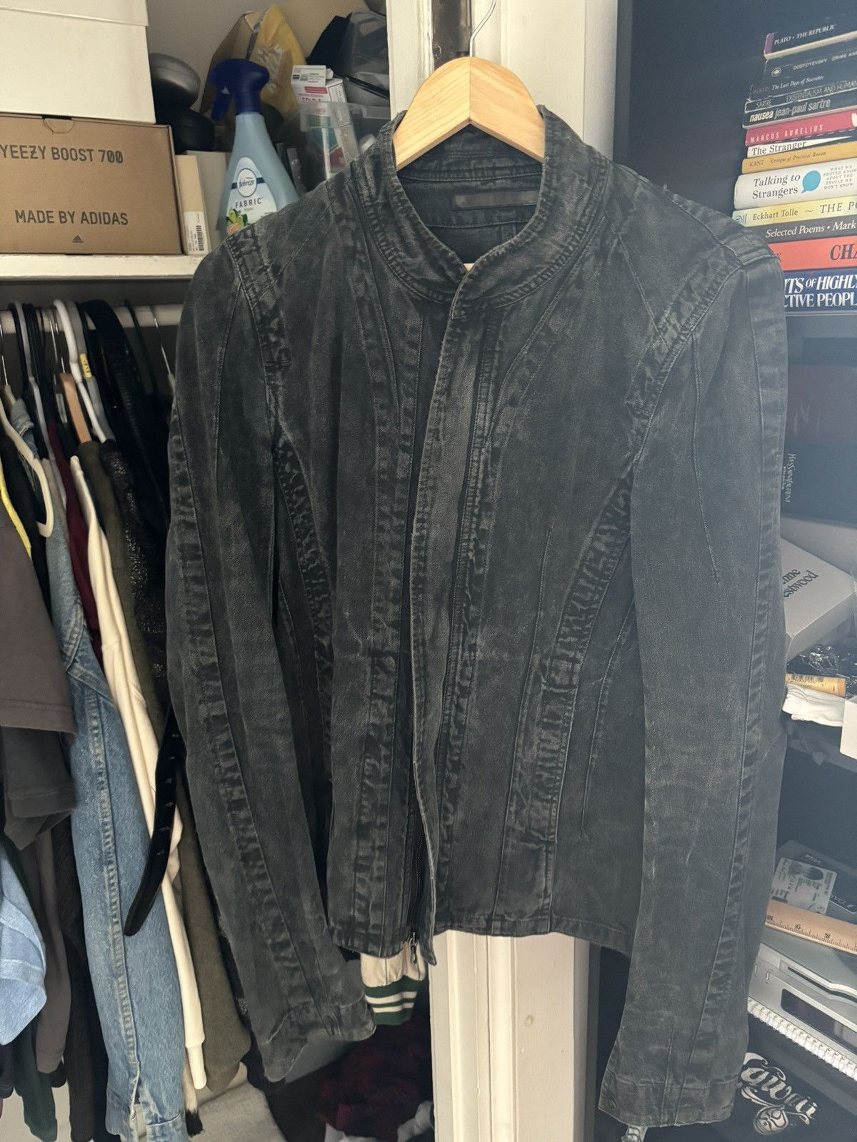 image of Julius Aw 12/13 ‘Resonance’ Rider Jacket in Black, Men's (Size Medium)