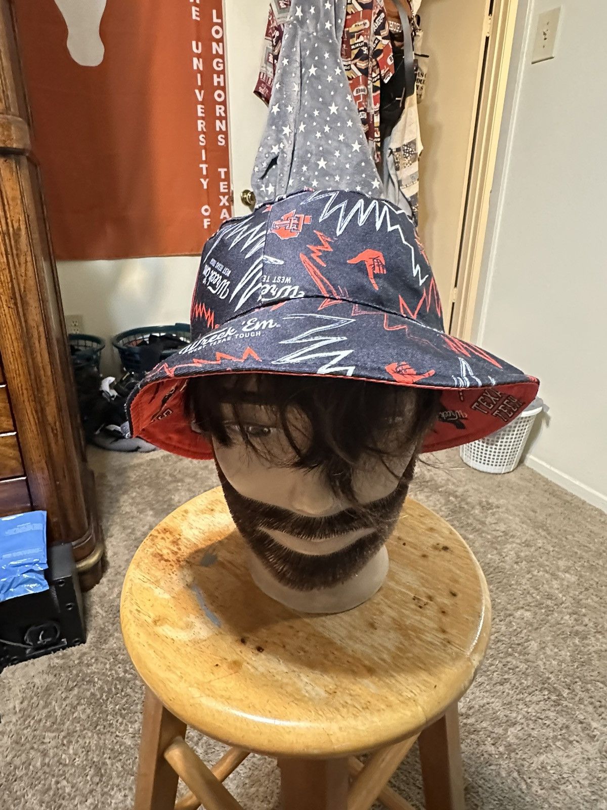 NCAA Vintage NCAA Texas Tech “reversible” bucket hat 00s Size ONE SIZE - 1 Thumbnail