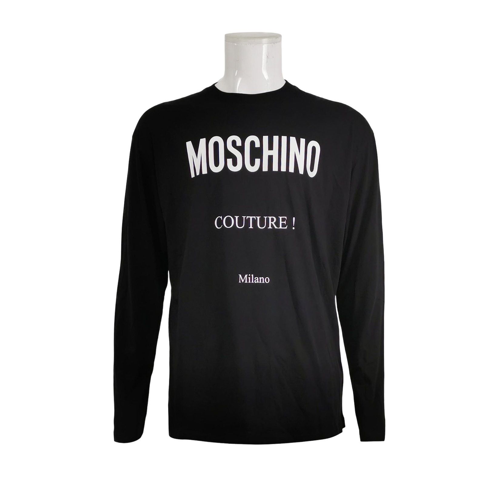 Moschino Moschino Logo Long Sleeve T-Shirt Size 52 Size US L / EU 52-54 / 3 - 1 Thumbnail