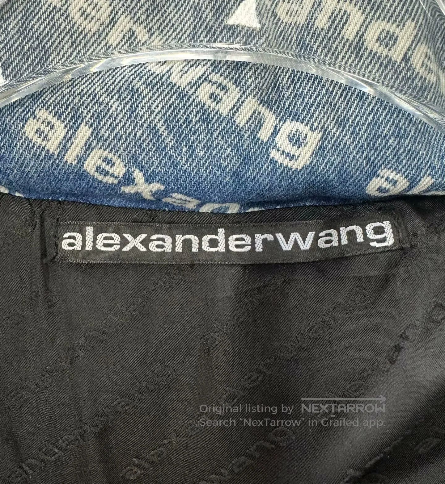 Alexander Wang Alexander Wang Washed Blue Full Print Cotton Jacket| Size US S / EU 44-46 / 1 - 3 Thumbnail