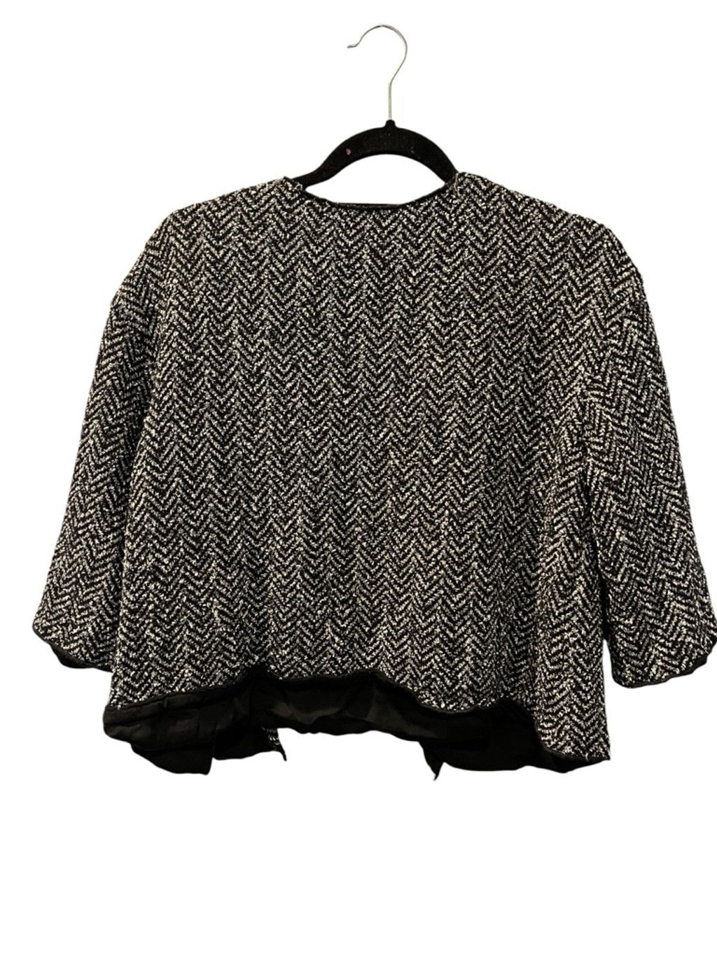 St. John St John Couture Herringbone Open Front Crop Jacket Knit 12 Size XL / US 12-14 / IT 48-50 - 8 Thumbnail