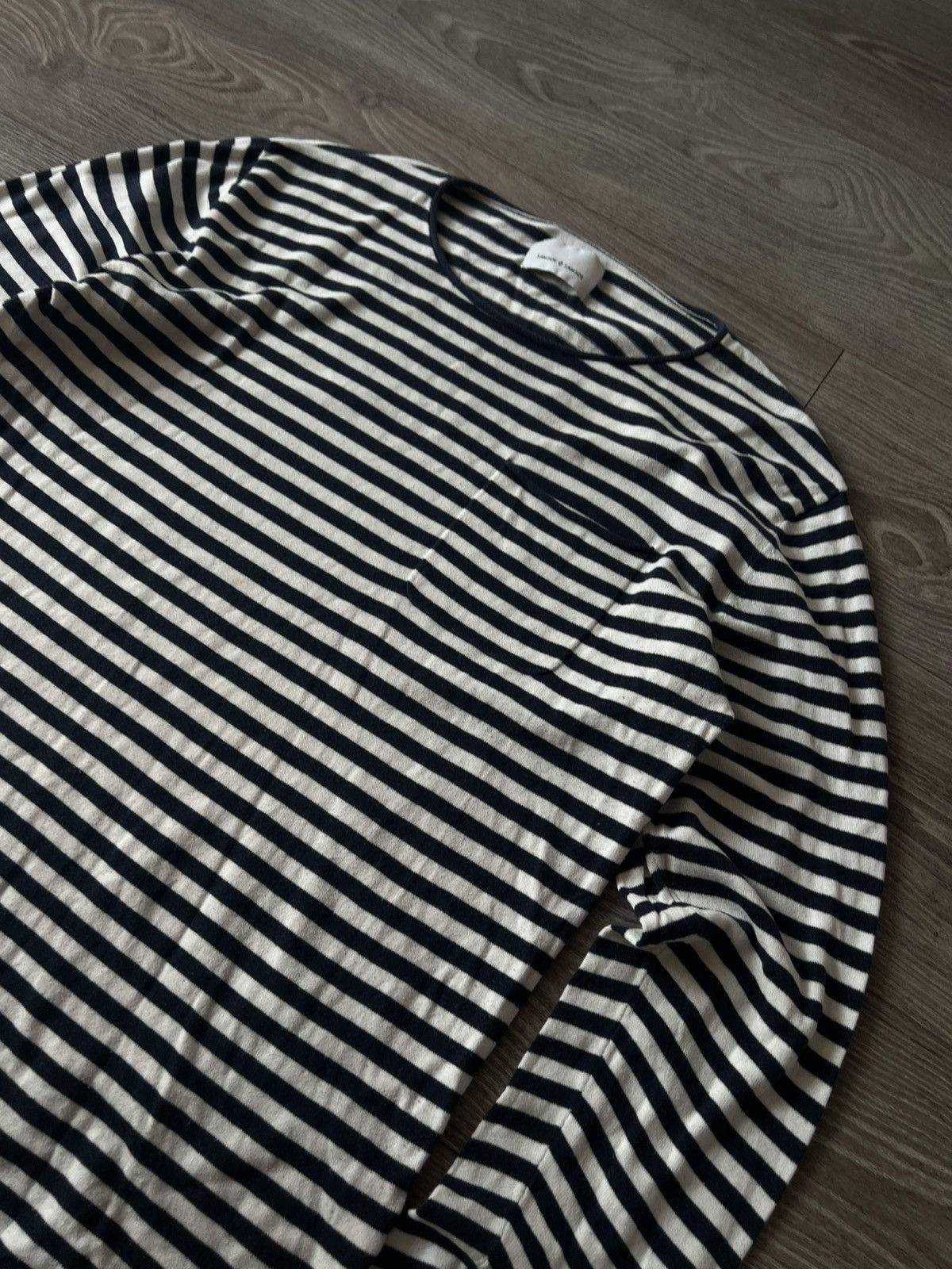 Japanese Brand × Samsoe Samsoe ‼️Archival Samsoe Samsoe Stripes Y2k Opium Long Sleeve Tee‼️ Size US XL / EU 56 / 4 - 12 Thumbnail