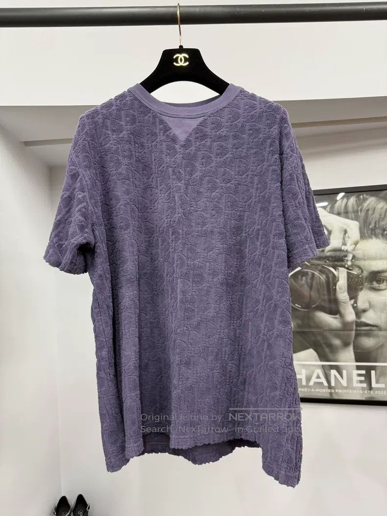 Dior Dior Purple dark pattern old flower towel material short-s Size US XL / EU 56 / 4 - 1 Thumbnail