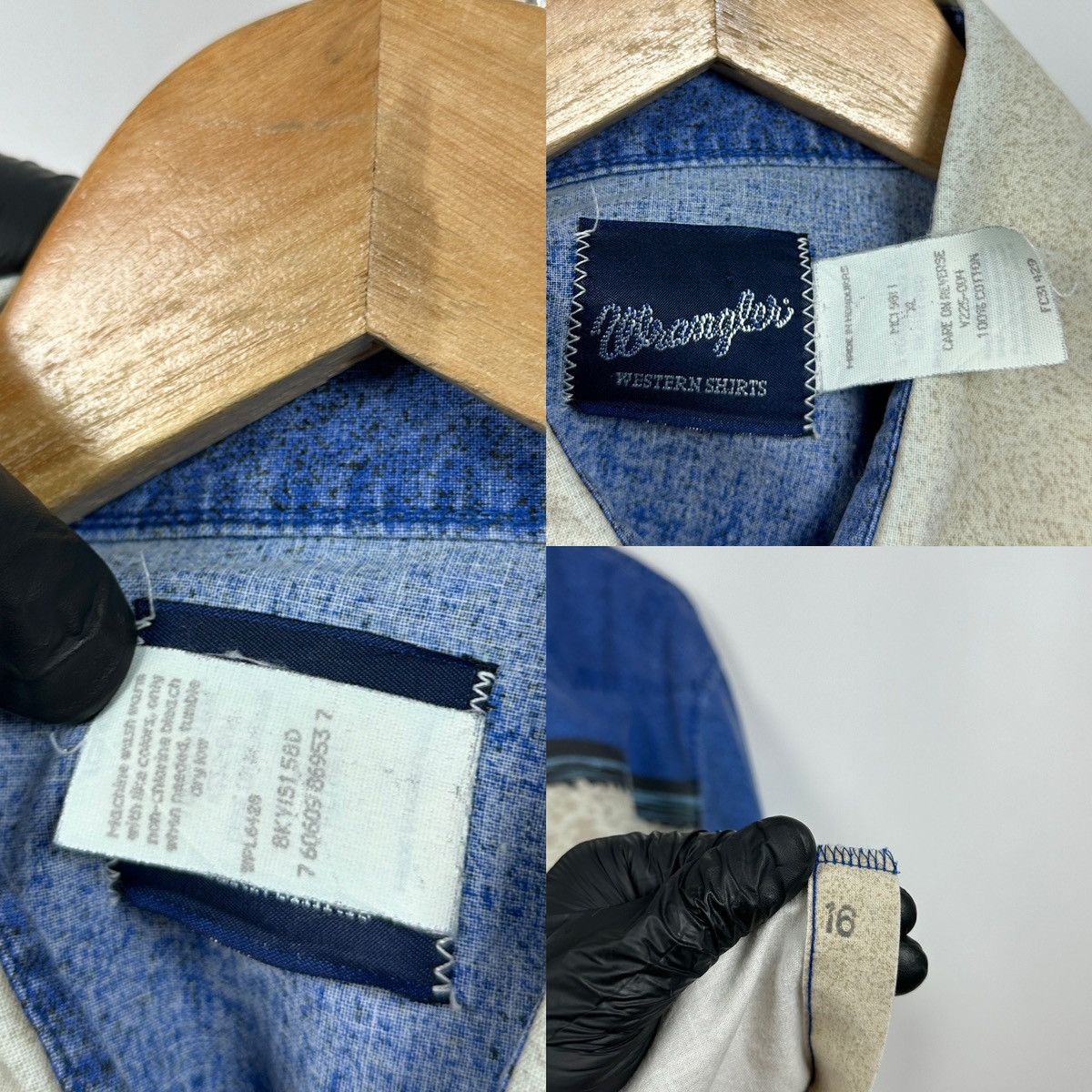 Vintage Vintage Wrangler Western Pearl Snap Horses Rodeo Shirt Size US XL / EU 56 / 4 - 24 Thumbnail