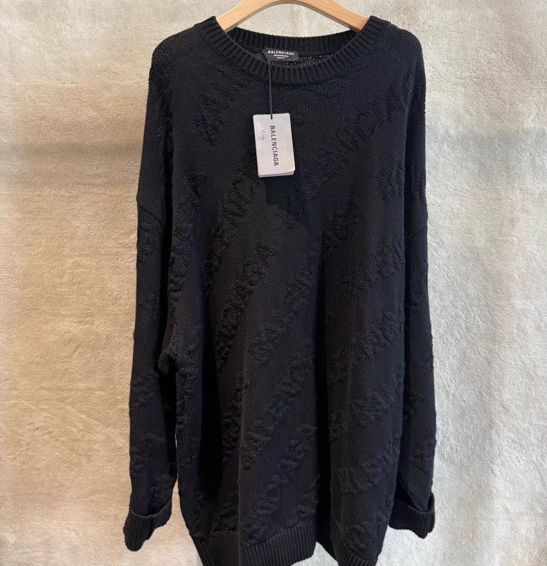Balenciaga Balenciaga Logo Embedded Black Sweatshirt Size US M / EU 48-50 / 2 - 1 Thumbnail