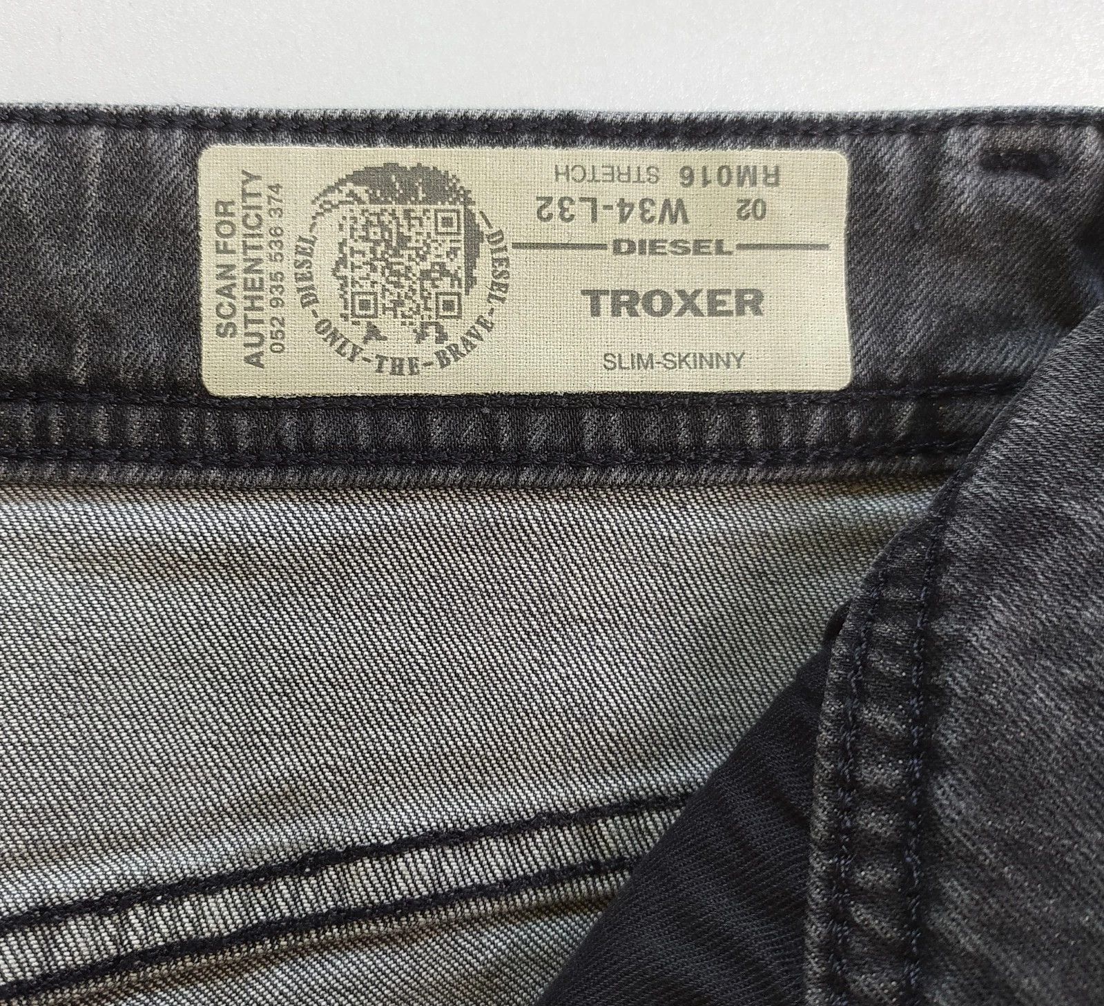 Diesel Diesel TROXER L.32 MENS JEANS SLTP/9995 Size US 34 / EU 50 - 7 Thumbnail