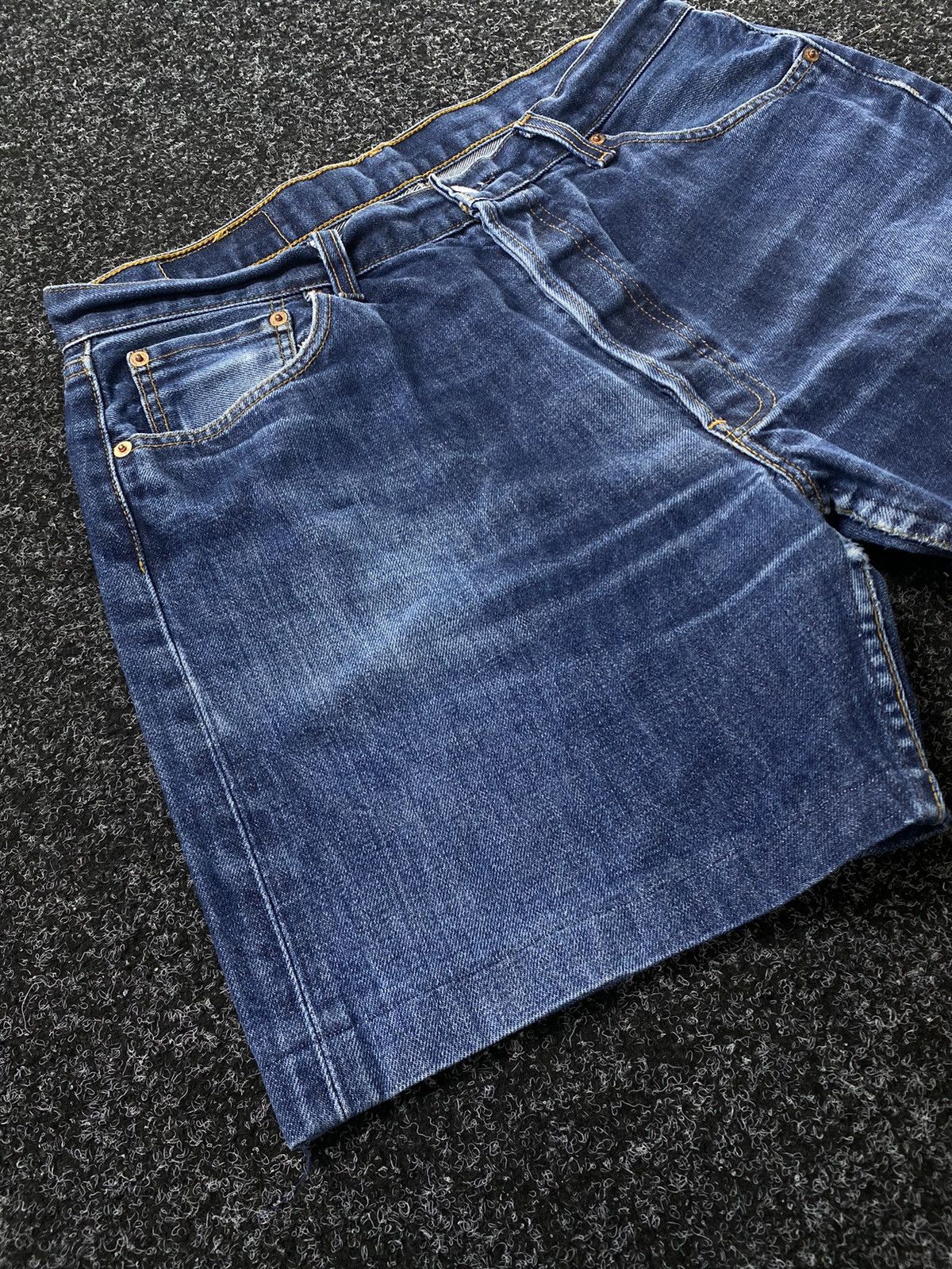 Levi's × Vintage Levis 501 Shorts Denim Rap Sk8 Baggy Size US 36 / EU 52 - 4 Thumbnail