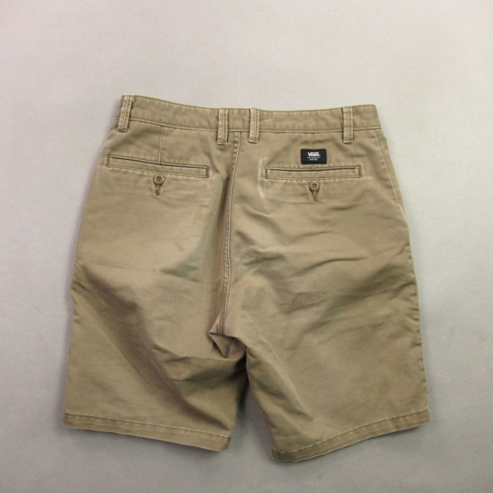 Vans VANS Chino Shorts Men's Size 30 Regular Flat Front Skate Tan Pockets Size US 30 / EU 46 - 6 Thumbnail